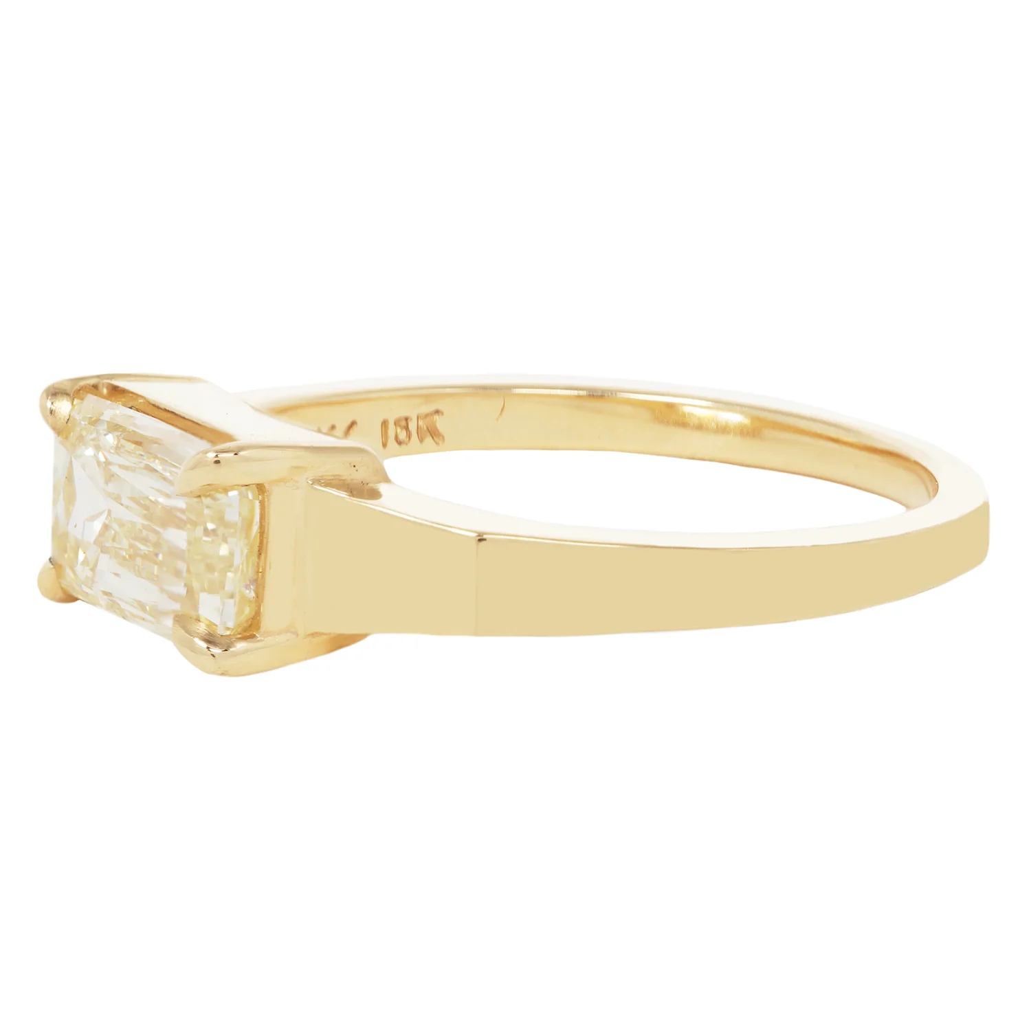 Radiant Yellow Diamond Ring - Image 3