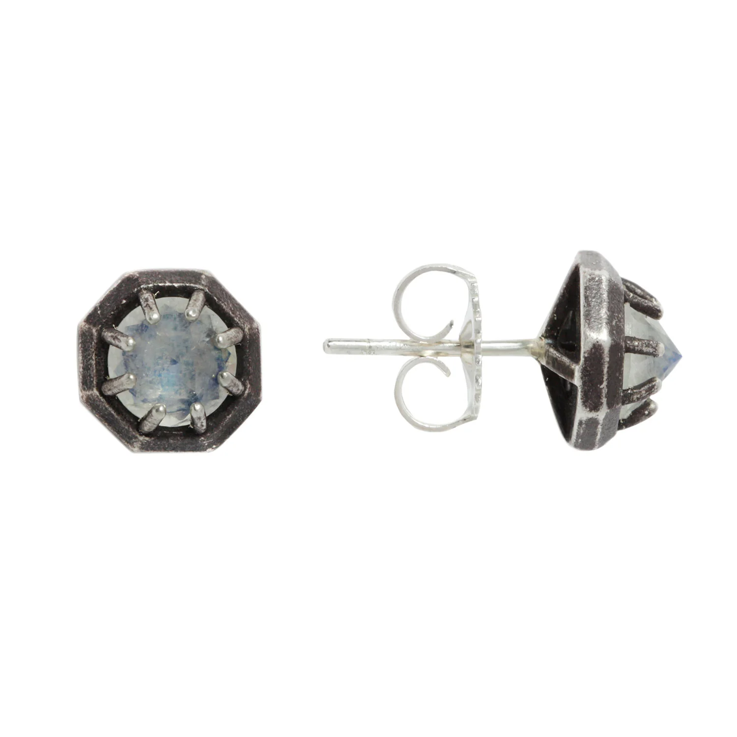Rainbow Moonstone Studs - Image 3