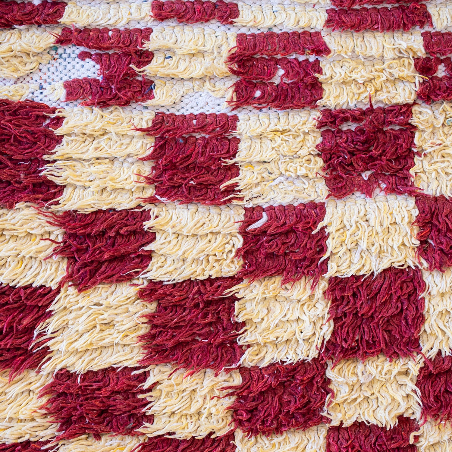 Red Checkerboard Moroccan Runner - Image 3