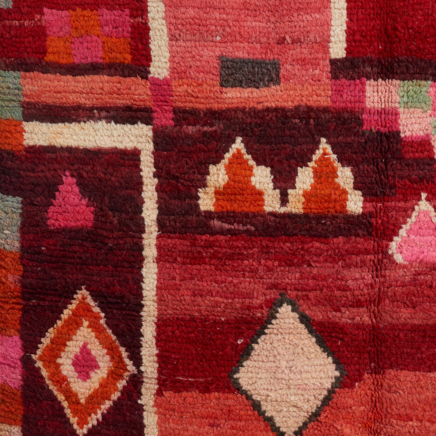 Red Ombre Moroccan Rug - Image 2