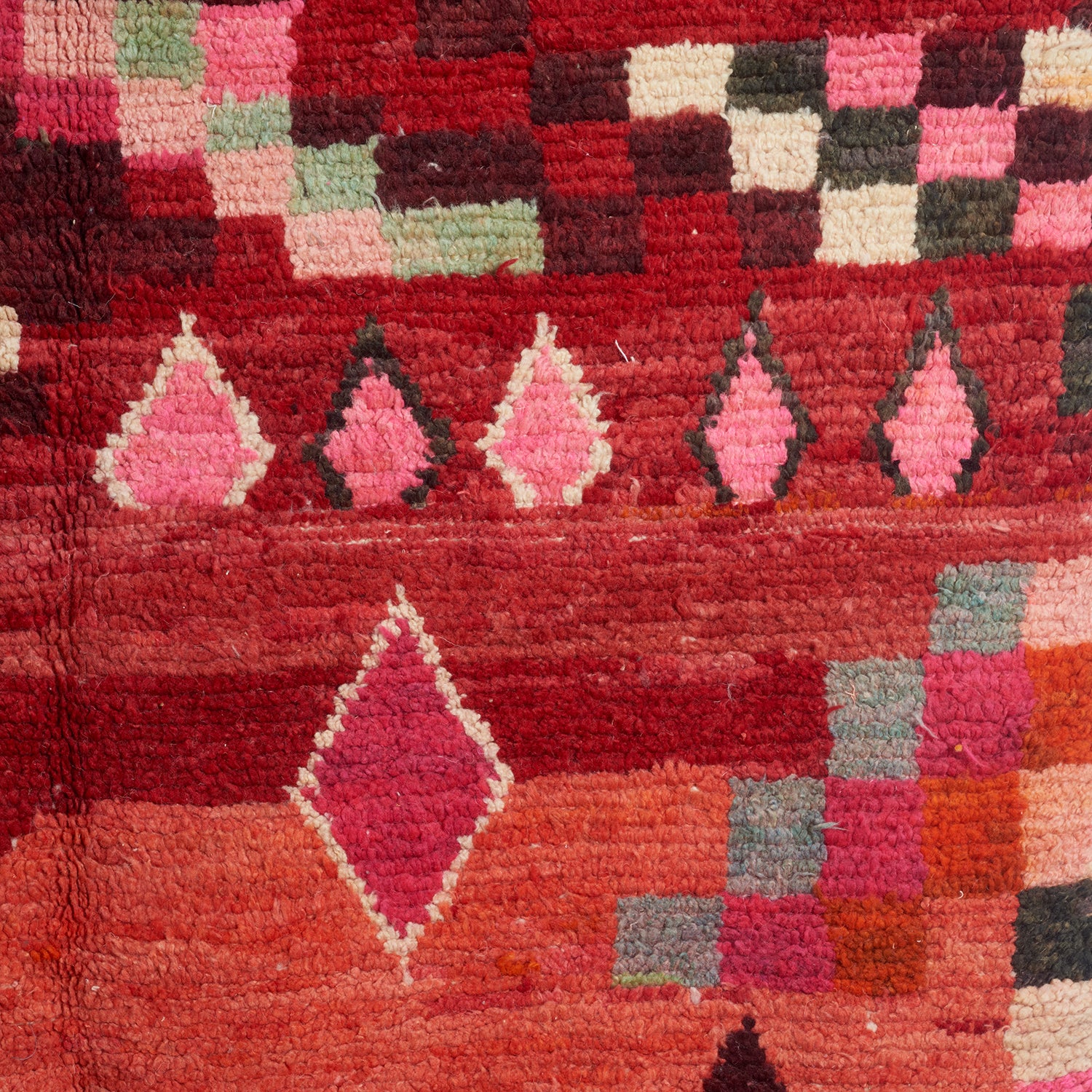 Red Ombre Moroccan Rug - Image 3