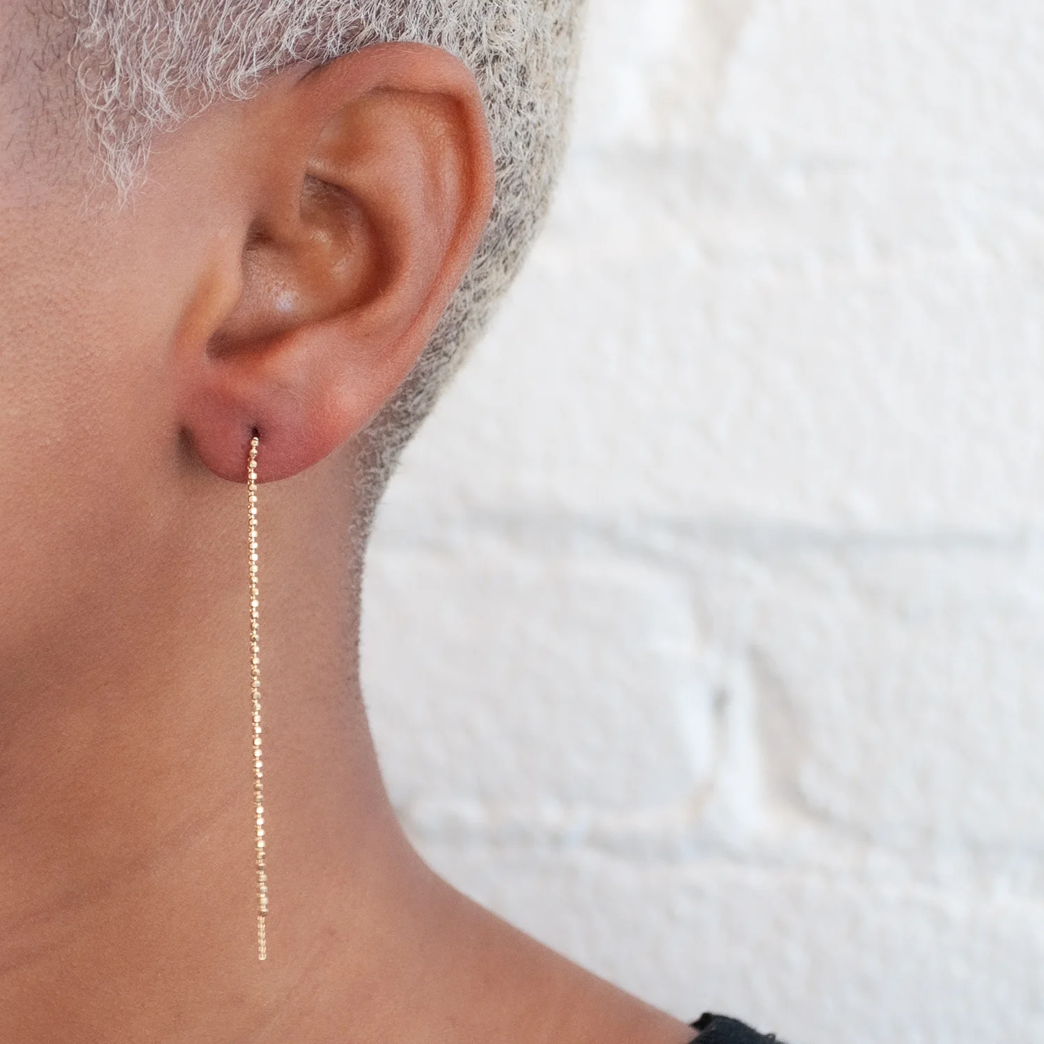 Rippling Droplet Earrings - Image 2