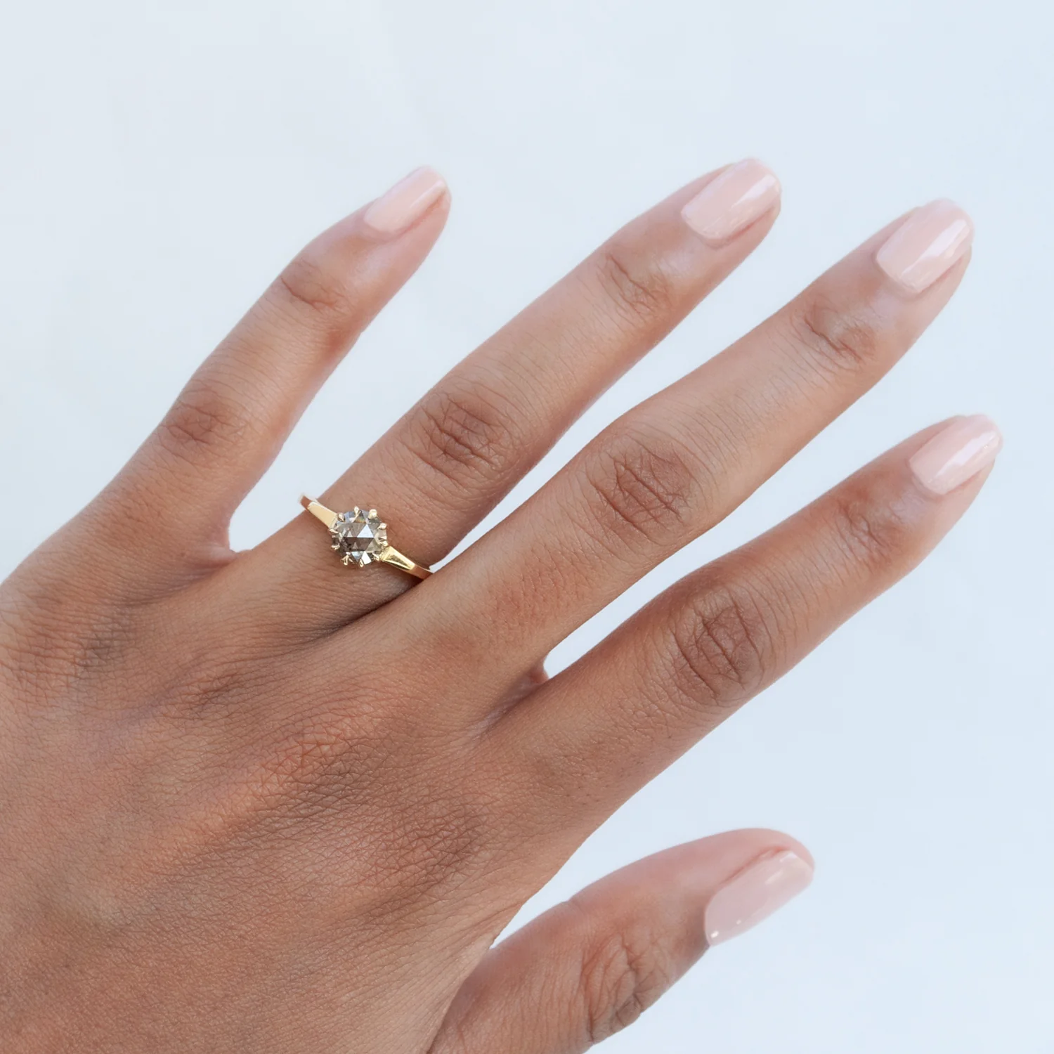 Roses & Cognac Solitaire Ring - Image 2