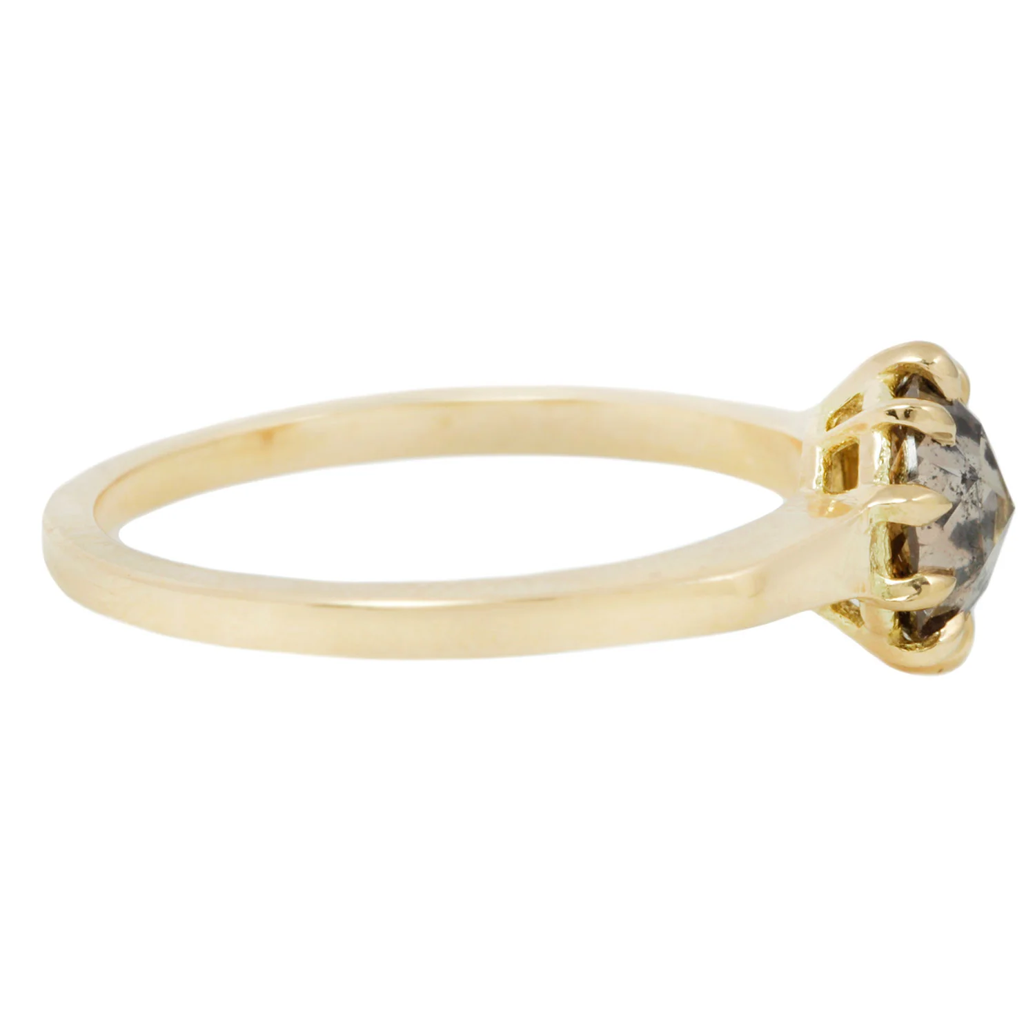 Roses & Cognac Solitaire Ring - Image 4