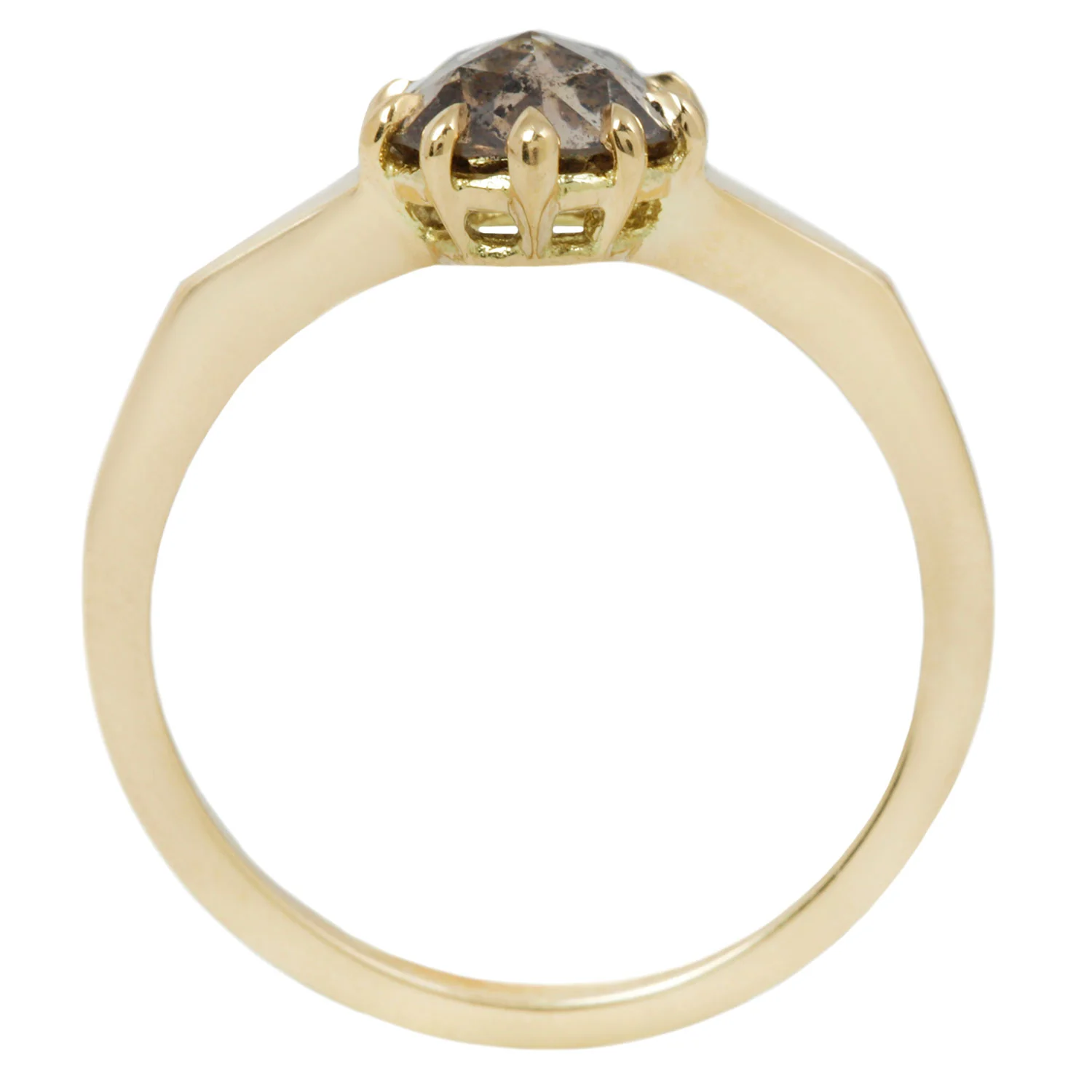 Roses & Cognac Solitaire Ring - Image 6