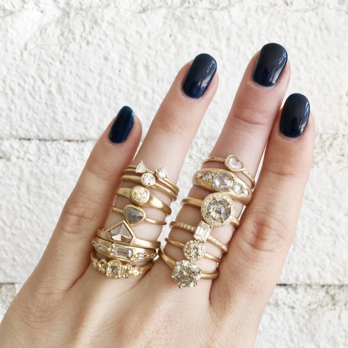 Petite Pear Diamond Ring - Image 3
