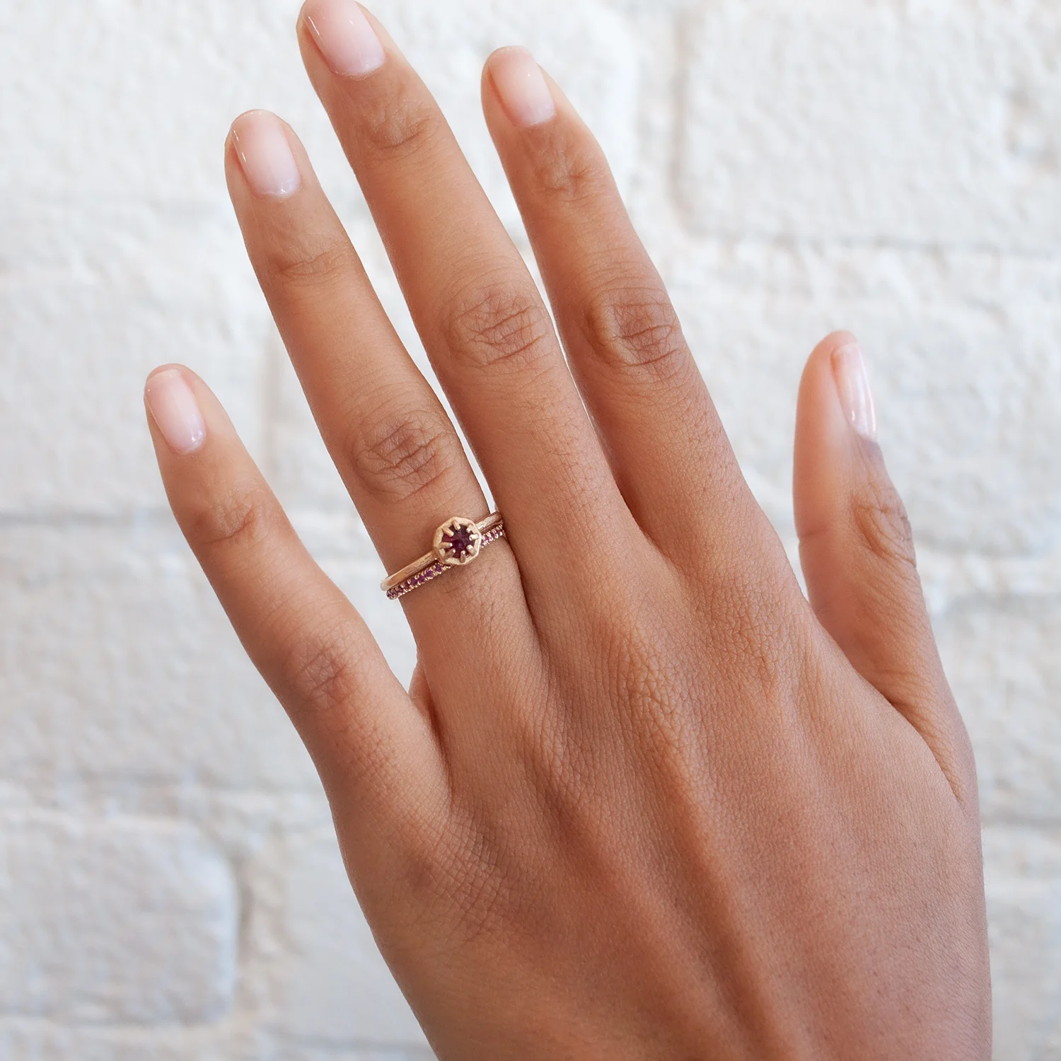 Ruby Half Eternity Band - Image 4