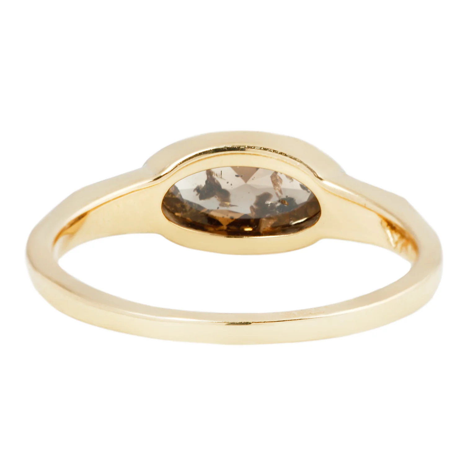 Rustic Brown Ellipse Ring - Image 4