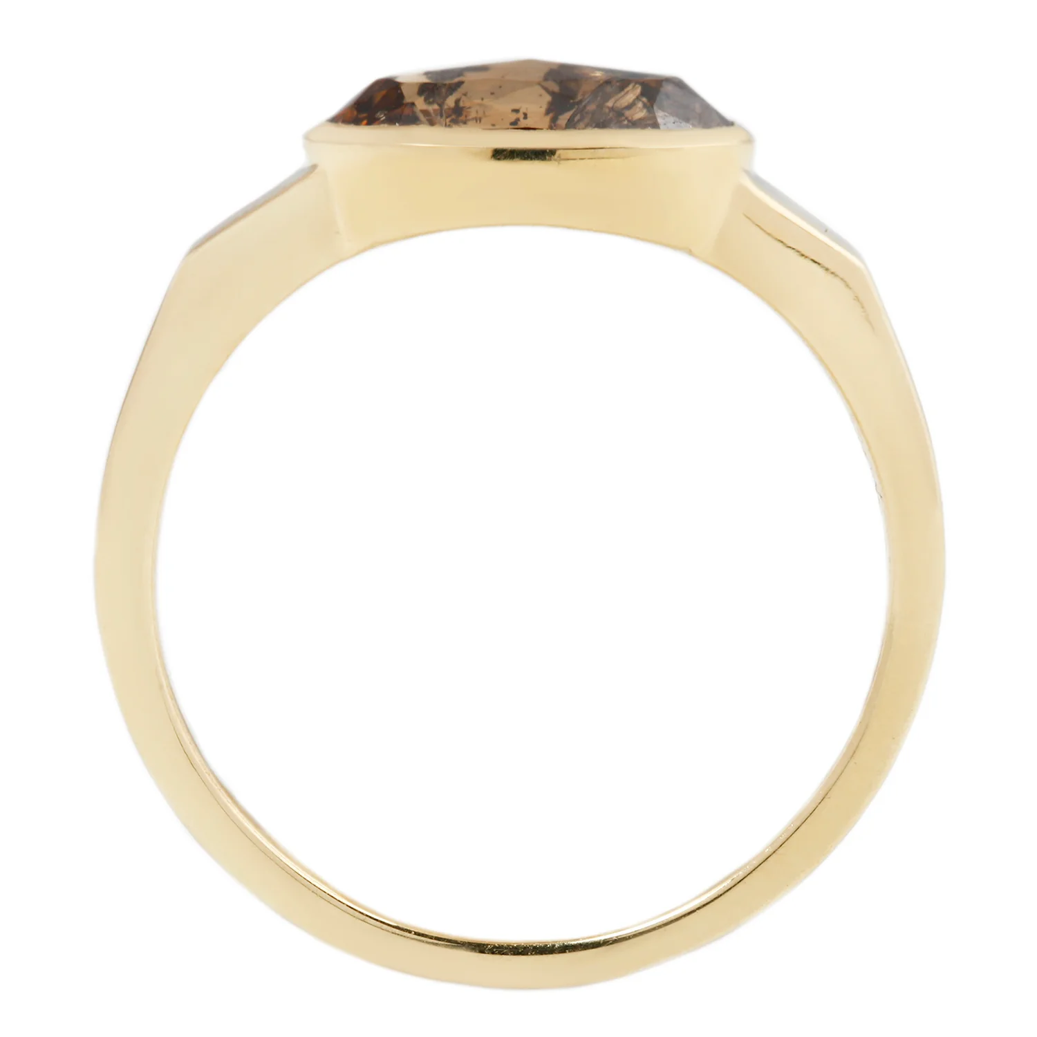 Rustic Brown Ellipse Ring - Image 5