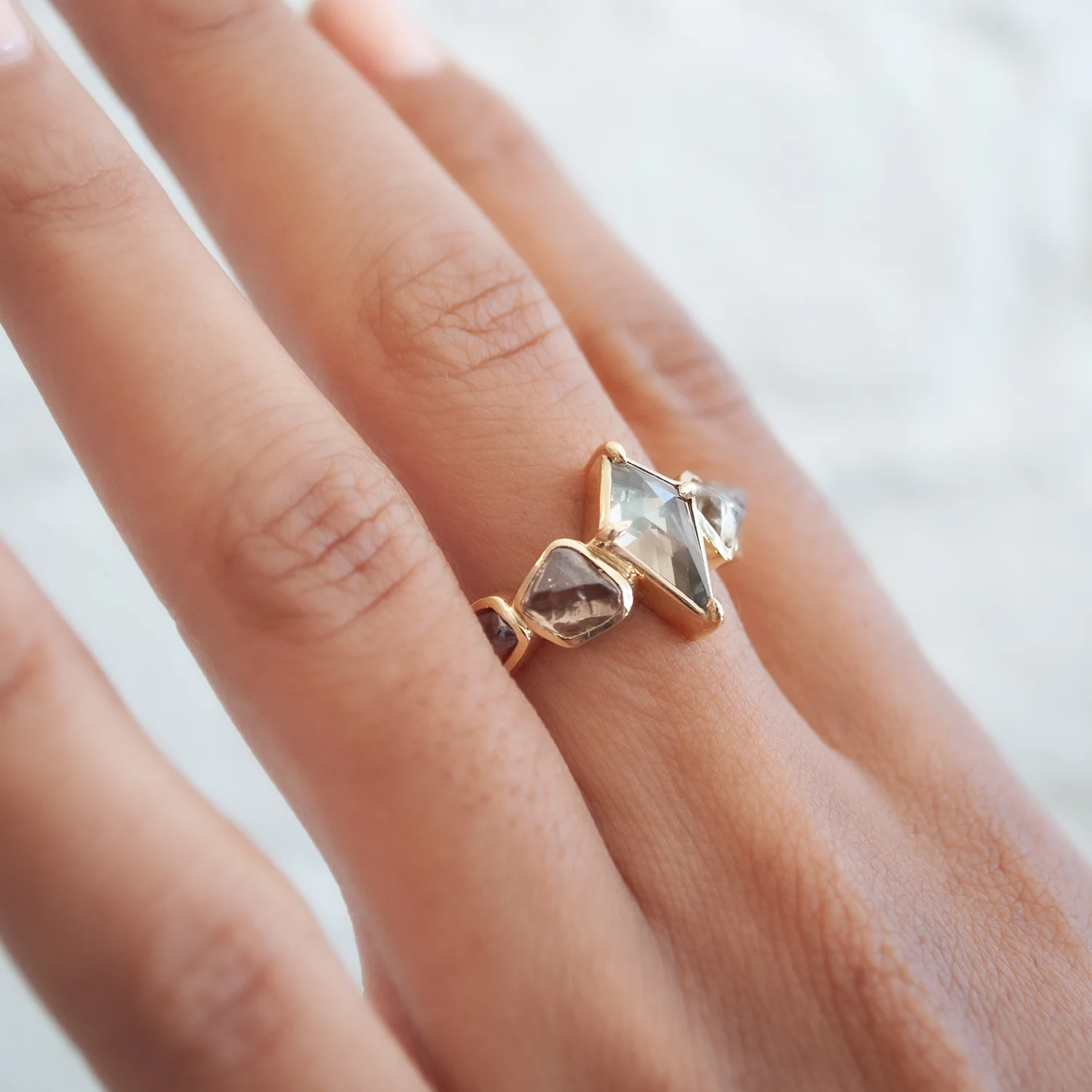 Rustic Kite Diamond Ring - Image 2