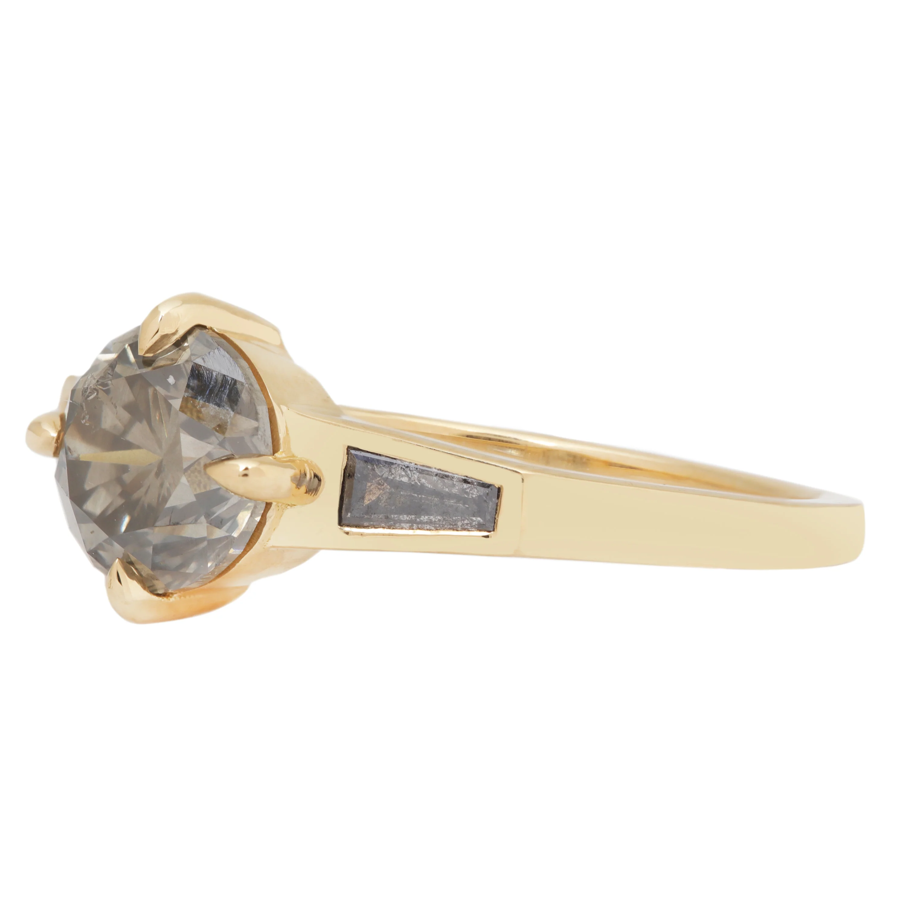 Sage Diamond Tapered Ring - Image 3