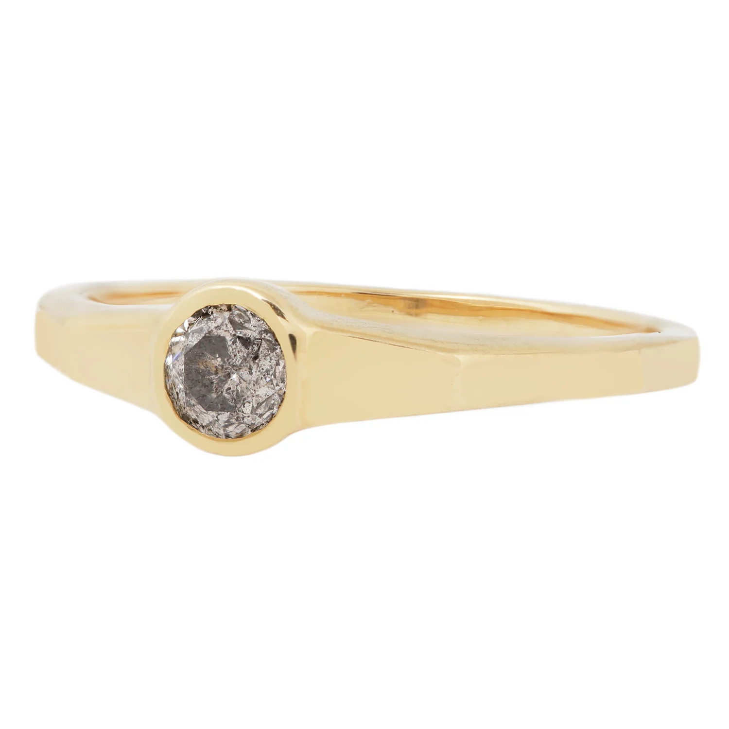 Salt & Pepper Diamond Eclipse Ring - Image 3