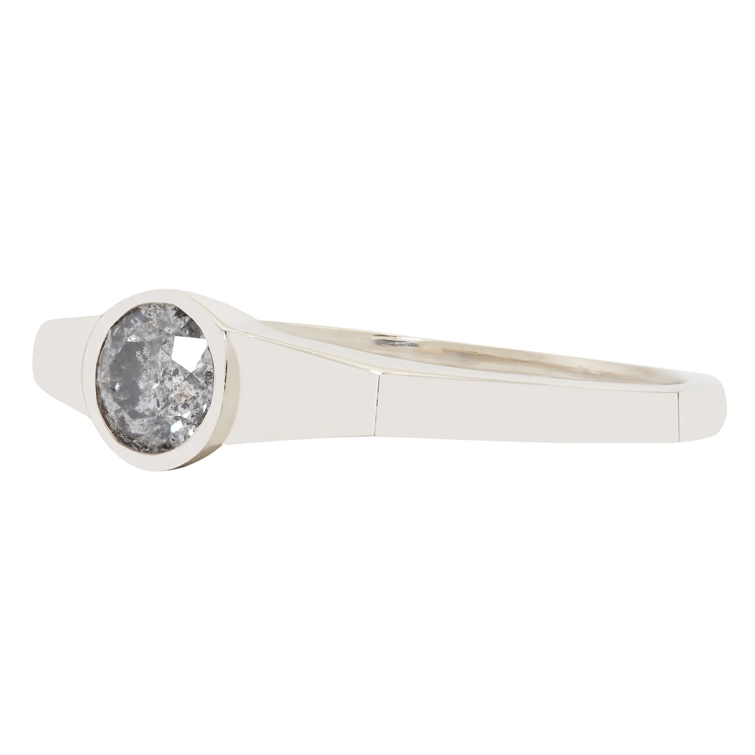 Salt & Pepper Diamond Eclipse Ring - Image 3