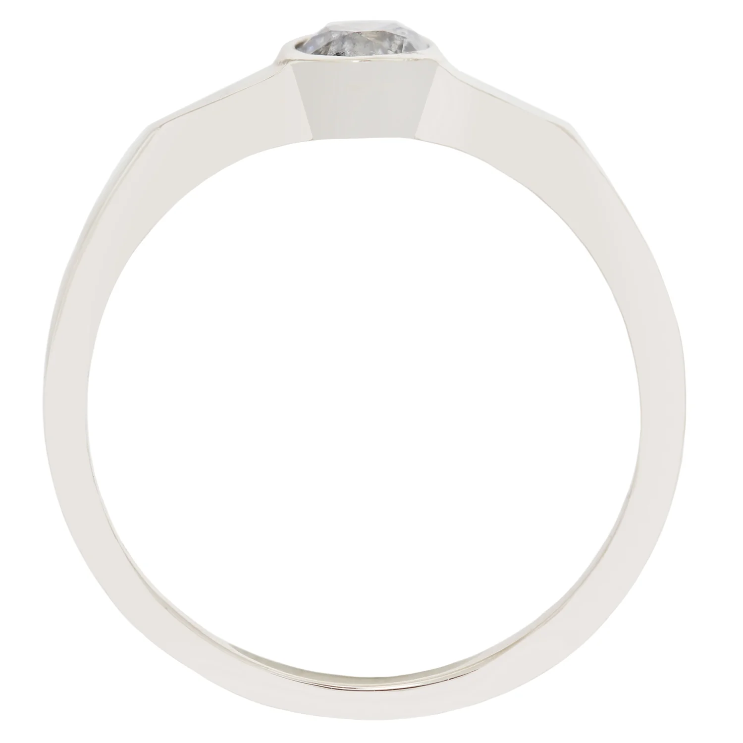 Salt & Pepper Diamond Eclipse Ring - Image 5