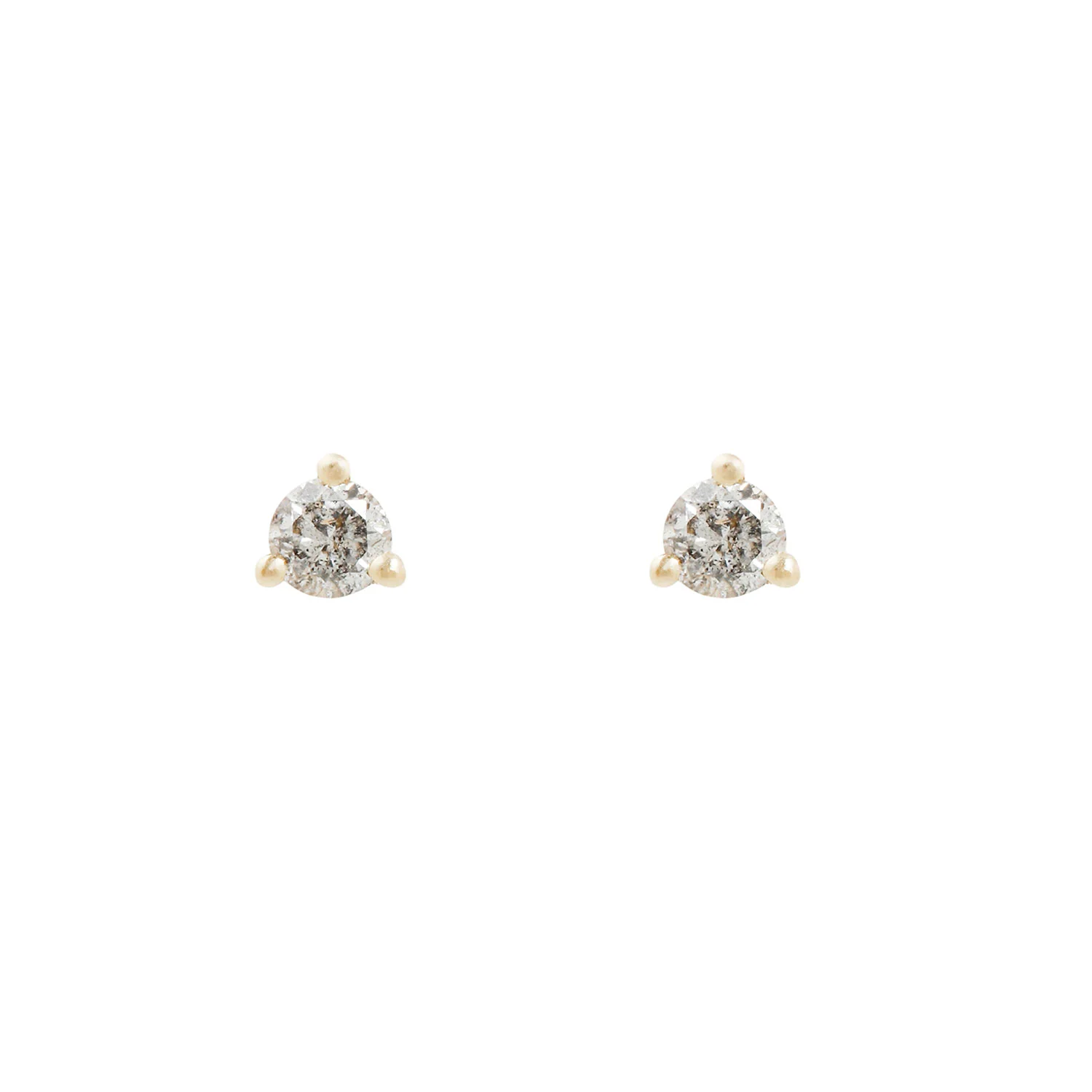 Salt + Pepper Diamond Studs - Image 4