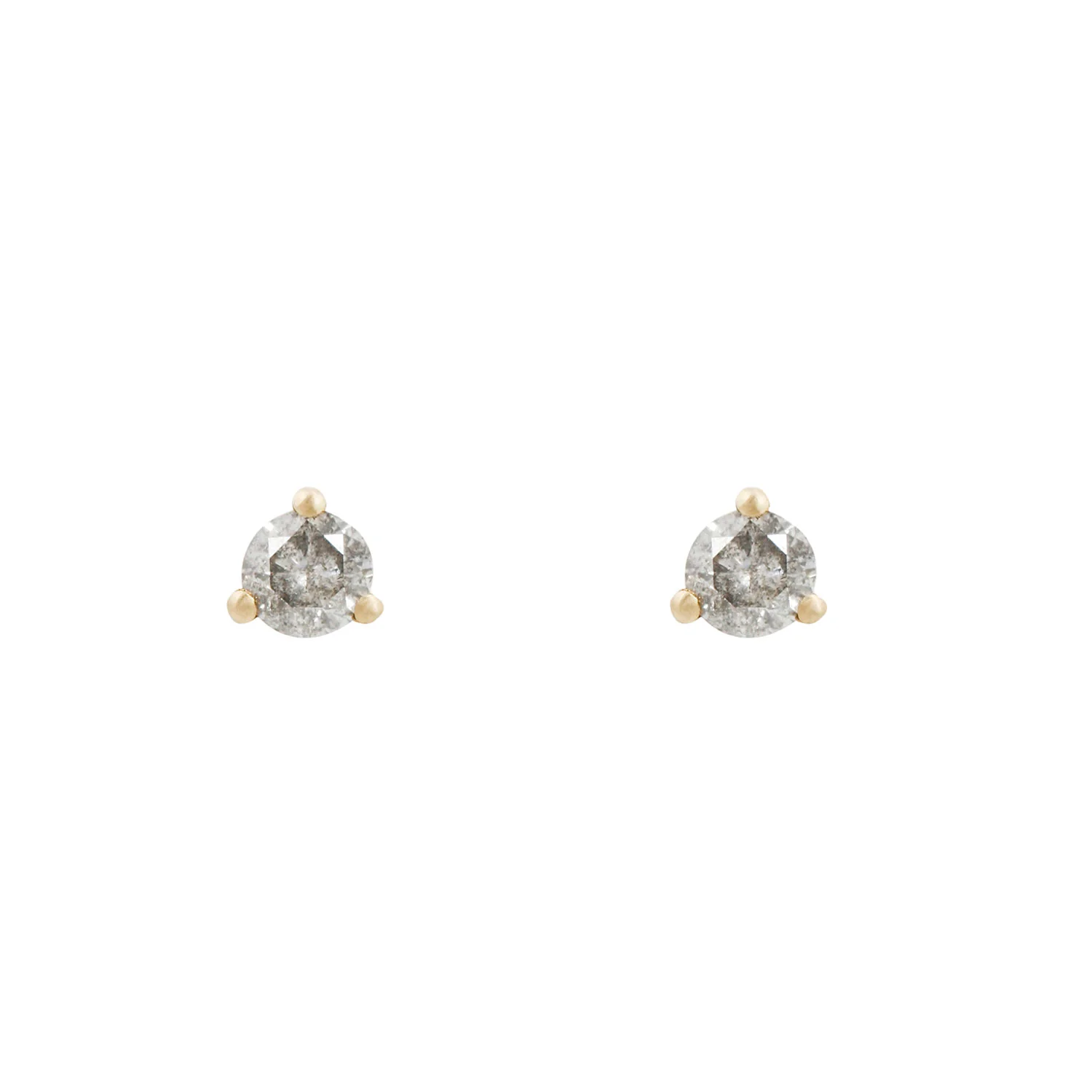 Salt + Pepper Diamond Studs - Image 5