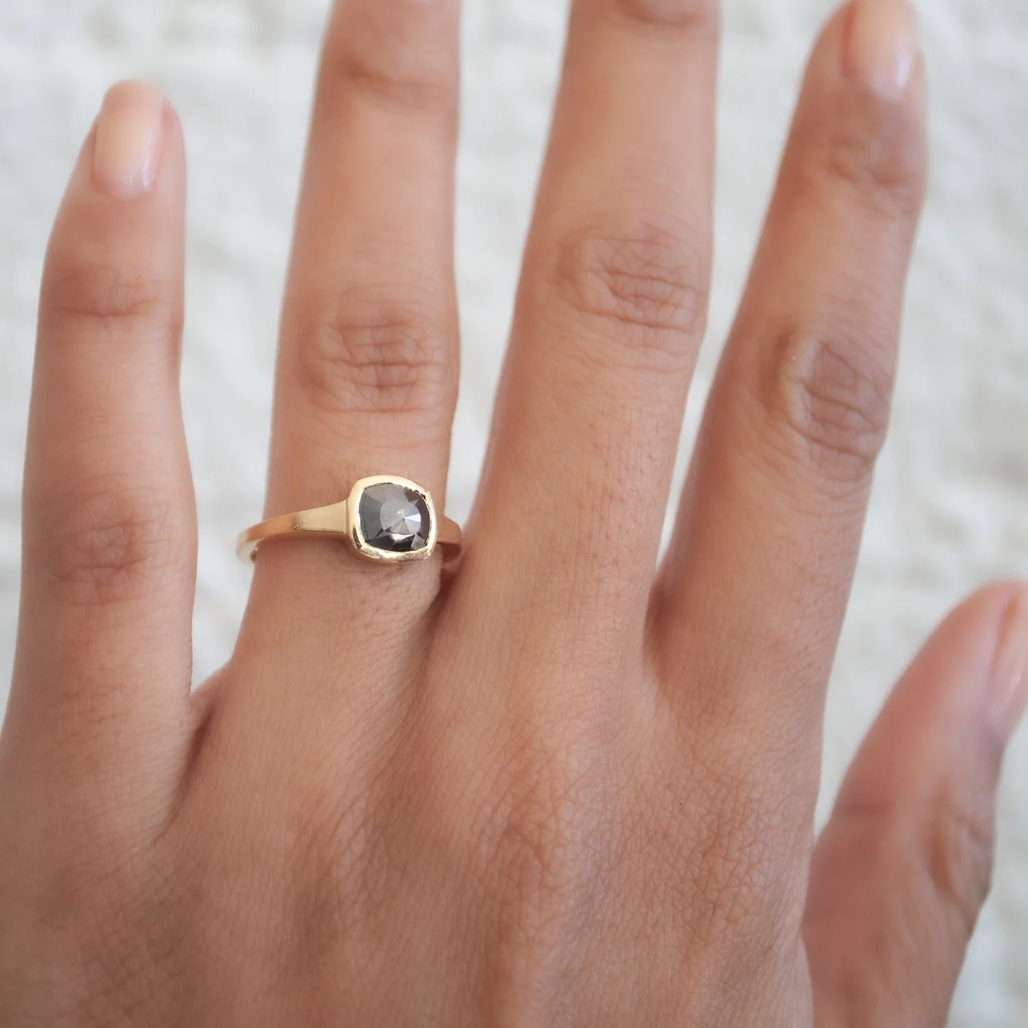 Salt & Pepper Meteor Ring - Image 2