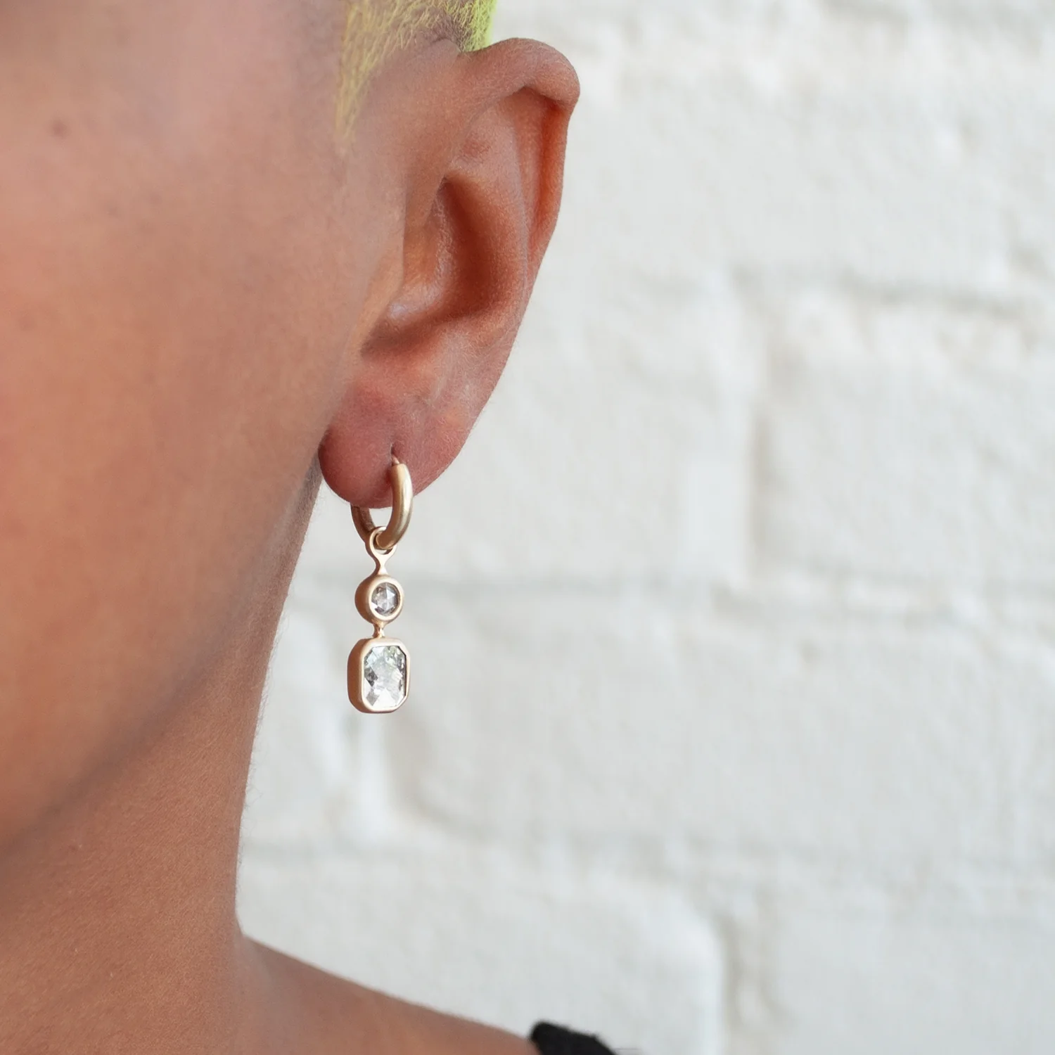 Salt & Pepper Mixed Mogul Diamond Drops - Image 5
