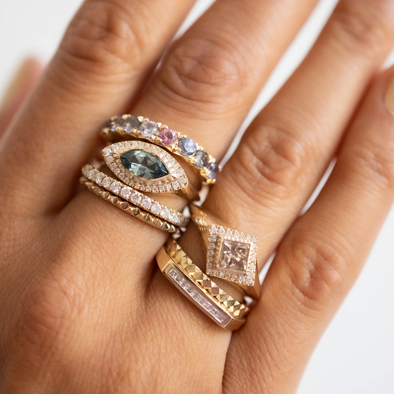 Sapphire Deco Eye Signet - Image 4