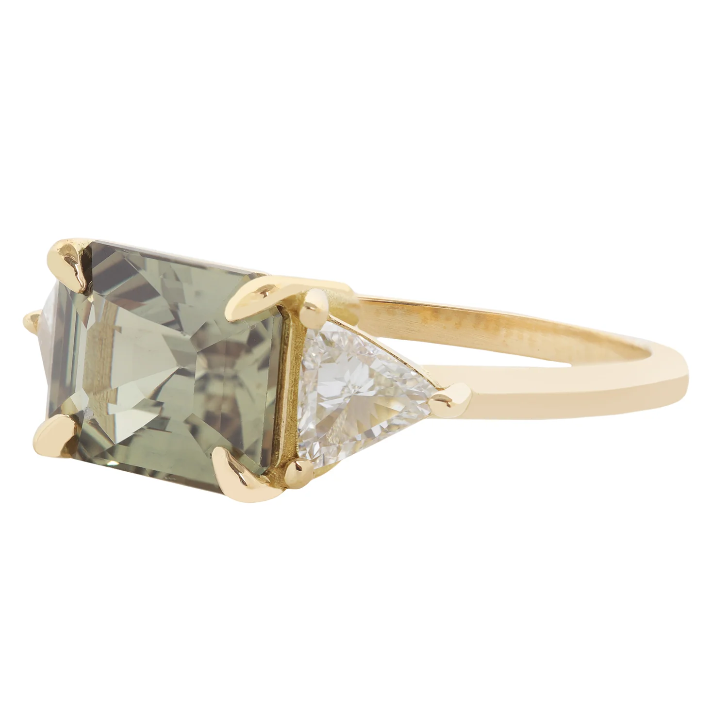 Sapphire & Diamond Horizon Ring - Image 3