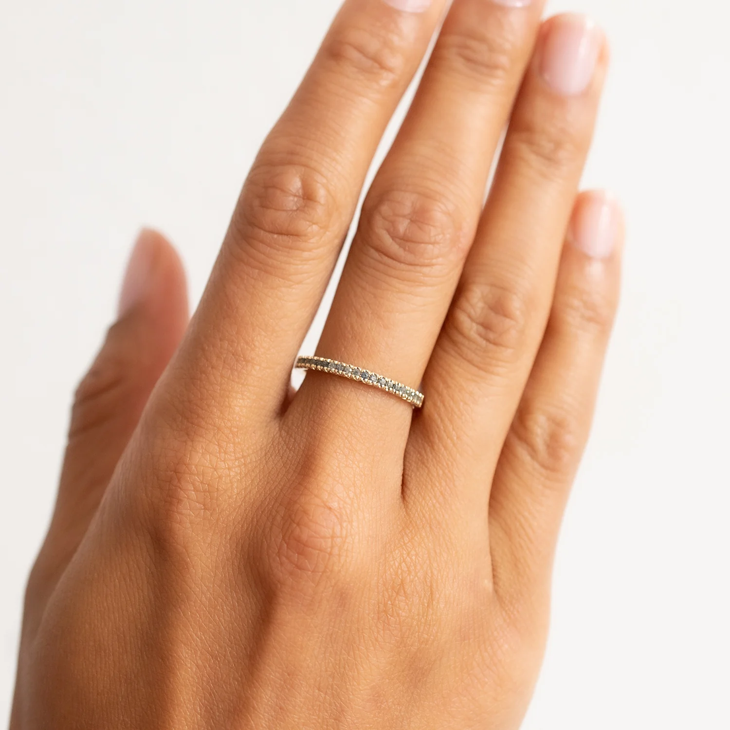 Sapphire Pavé Band - Image 2