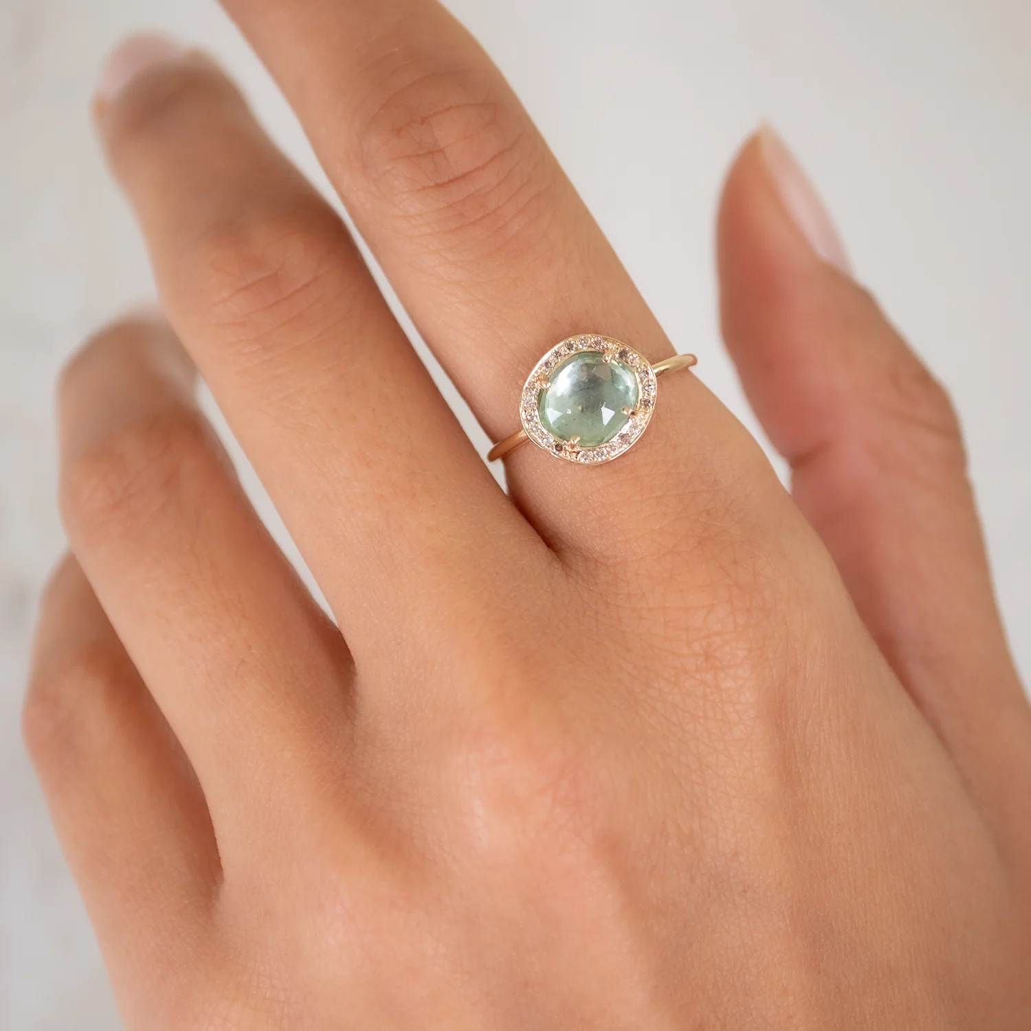 Seafoam Tourmaline Stella Ring - Image 2
