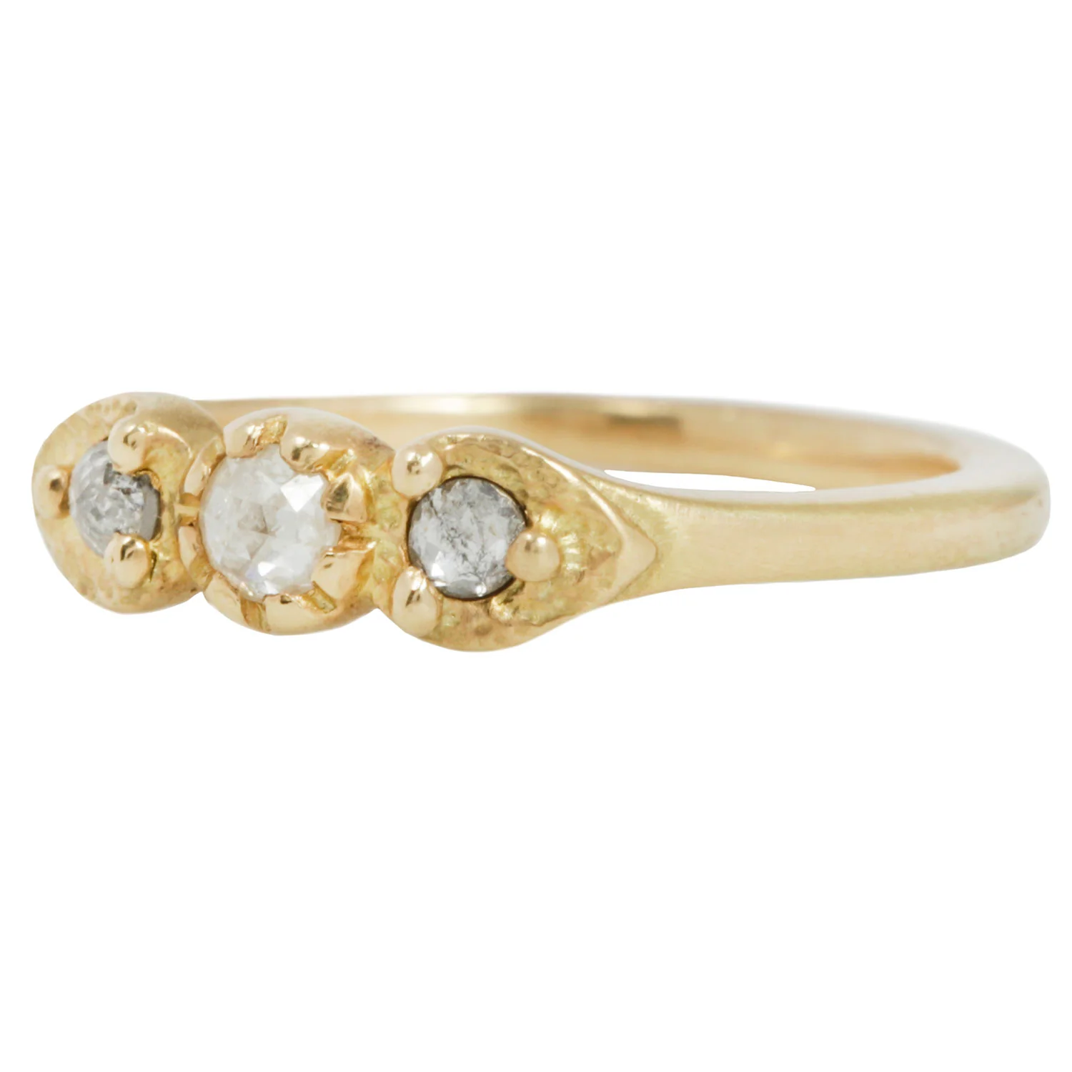 Gray and White Trio Ring - Image 3