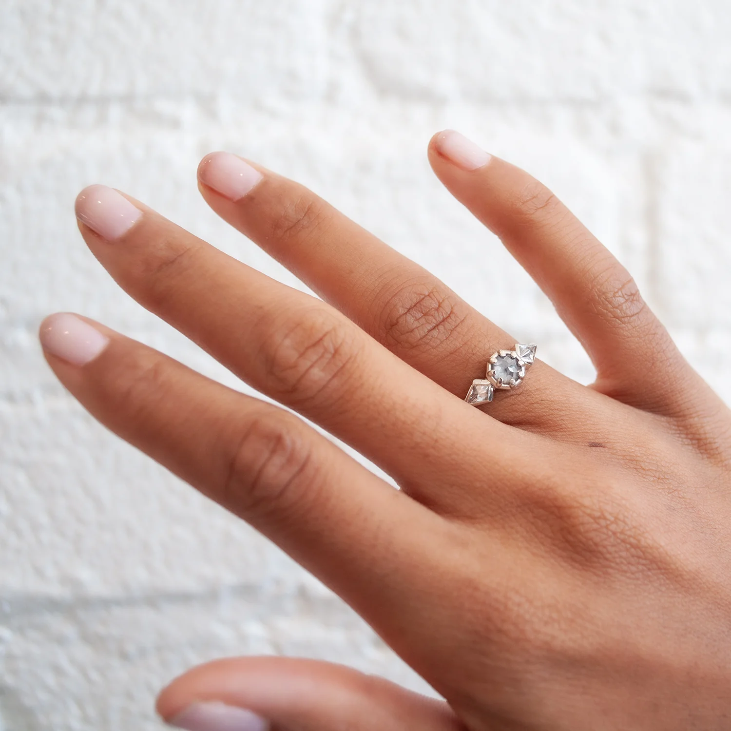 Shooting Star Three Stone Ring - Image 2