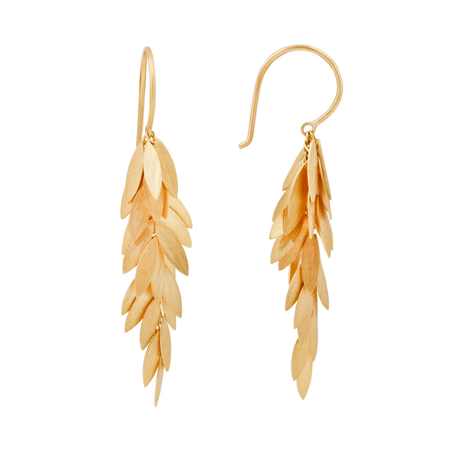Golden Leaf Earrings - Image 3