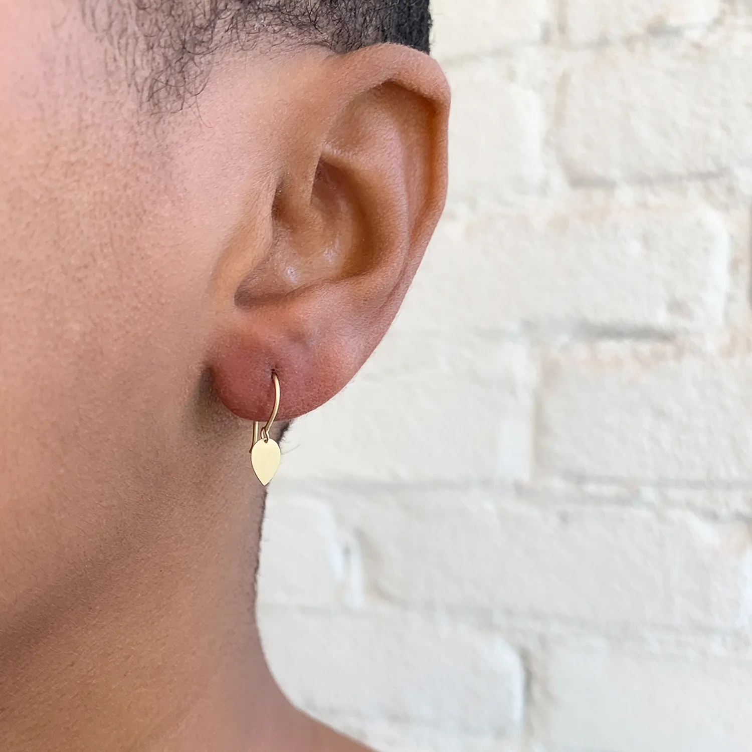 Tiny Petal Earrings - Image 2
