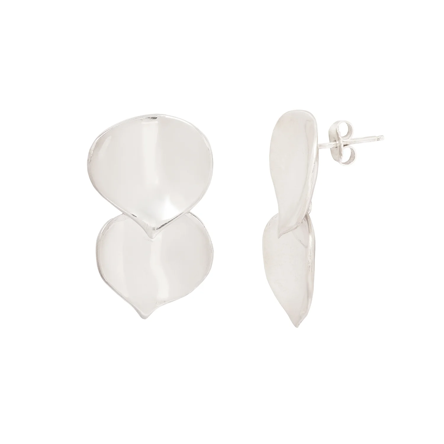 Silver Aspen Short Earrings - Image 3