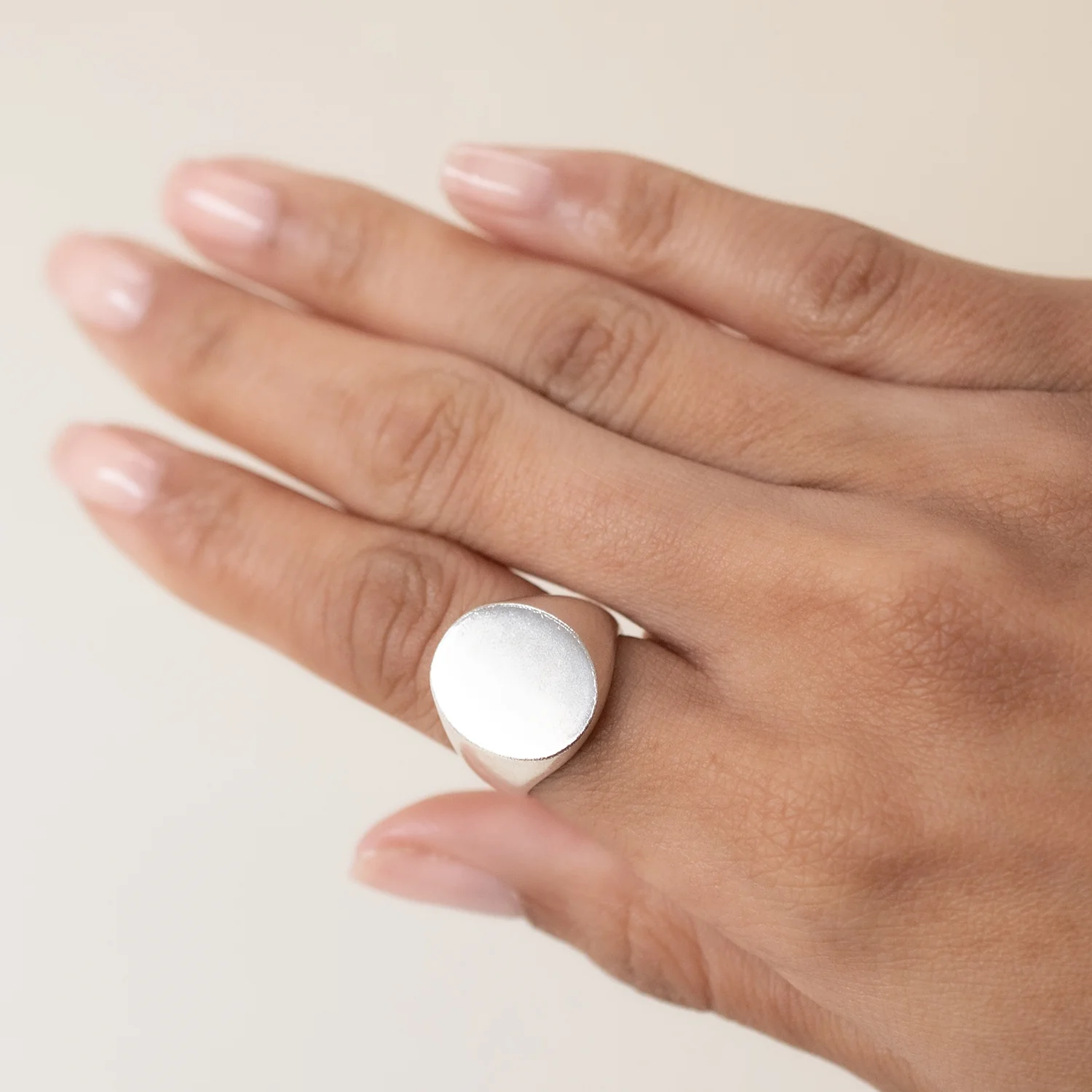 Silver Oval Signet - Image 2