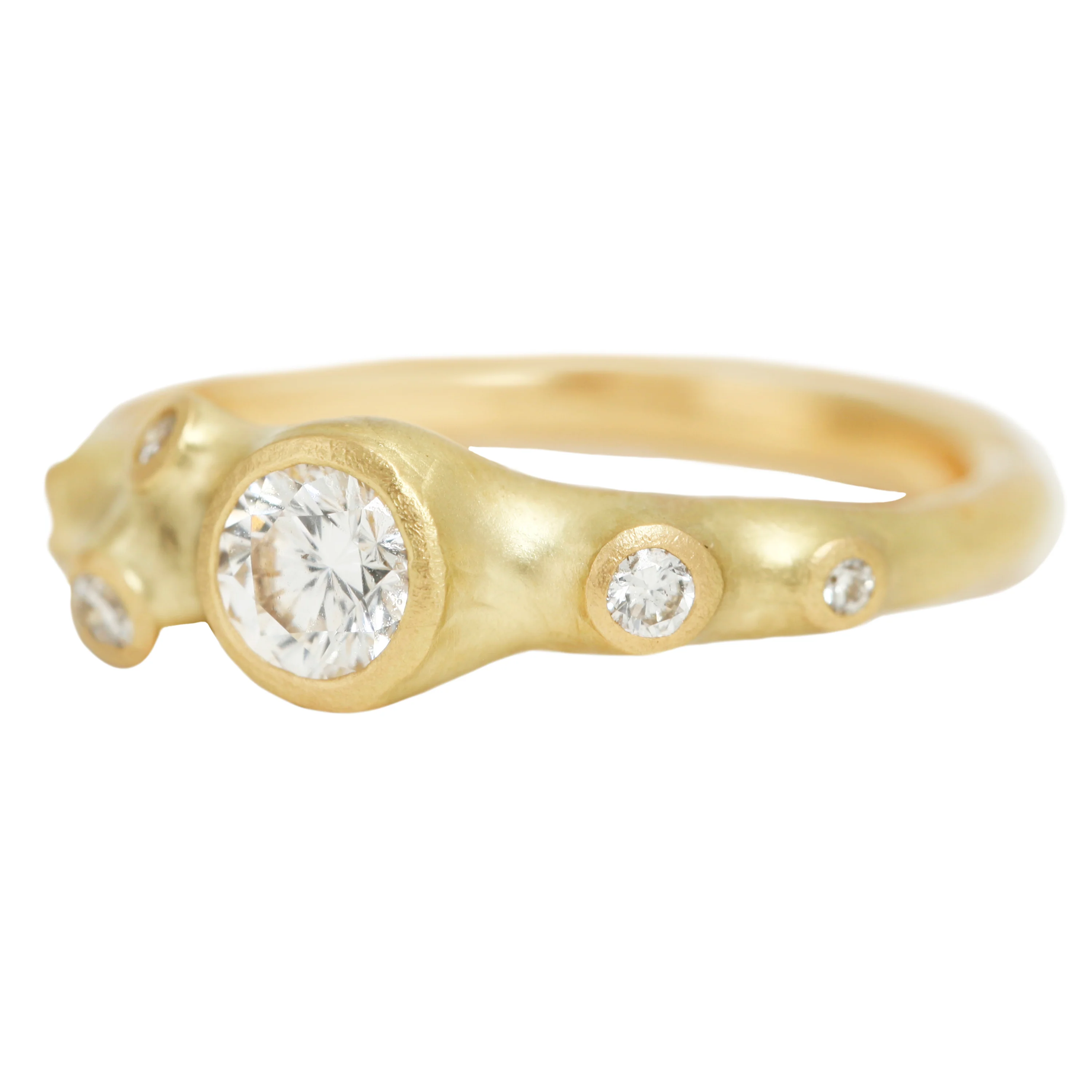Six Barnacle White Diamond Ring - Image 3