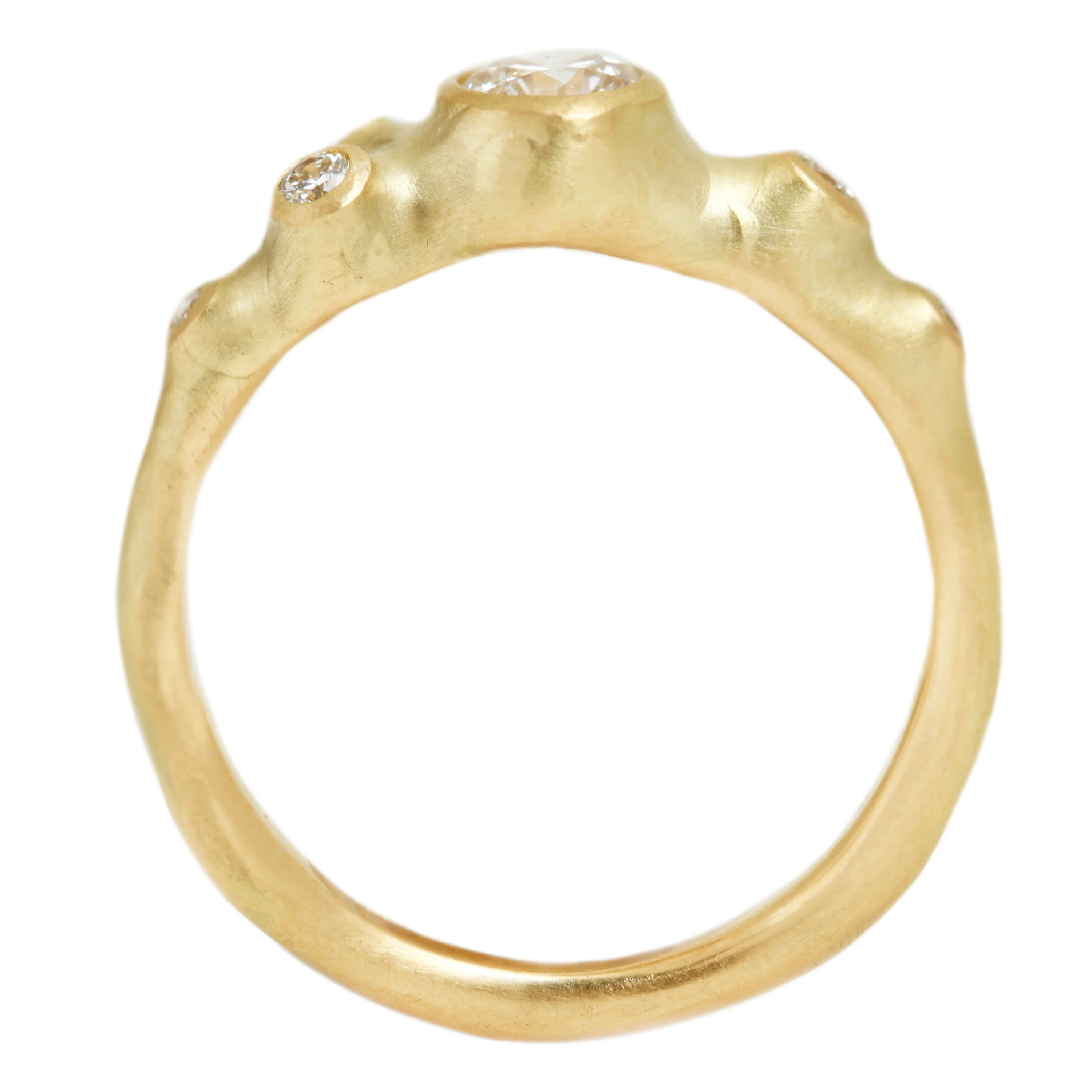Six Barnacle White Diamond Ring - Image 4