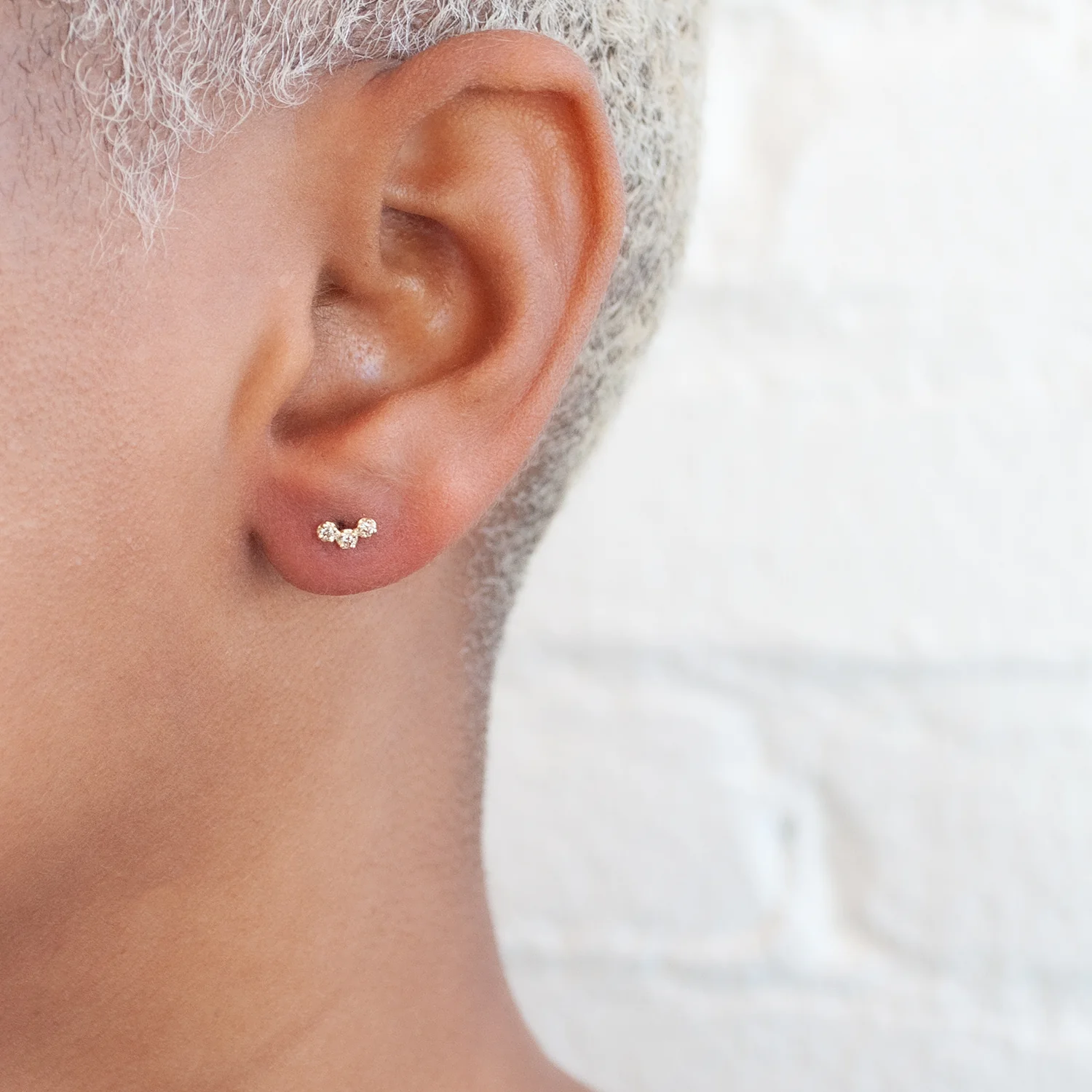Orion Brown Diamond Earrings - Image 2