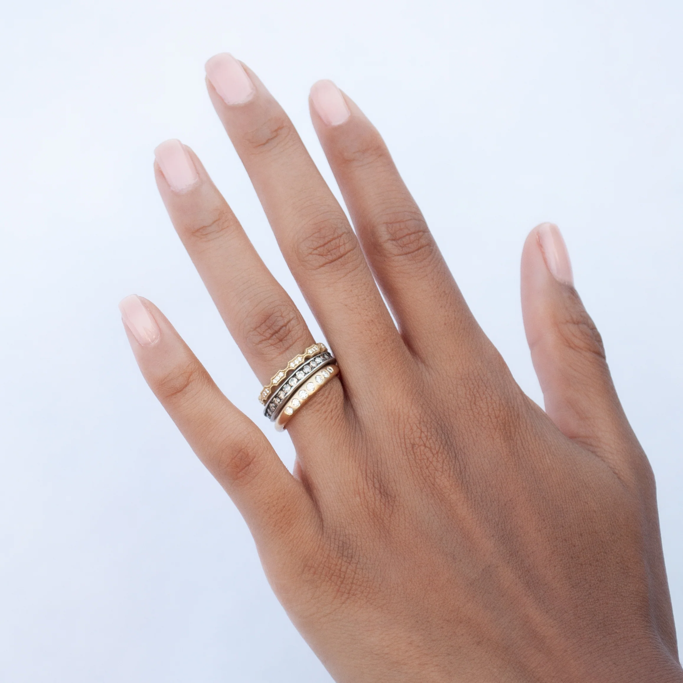 Platinum Absolute Brown Diamond Band - Image 2