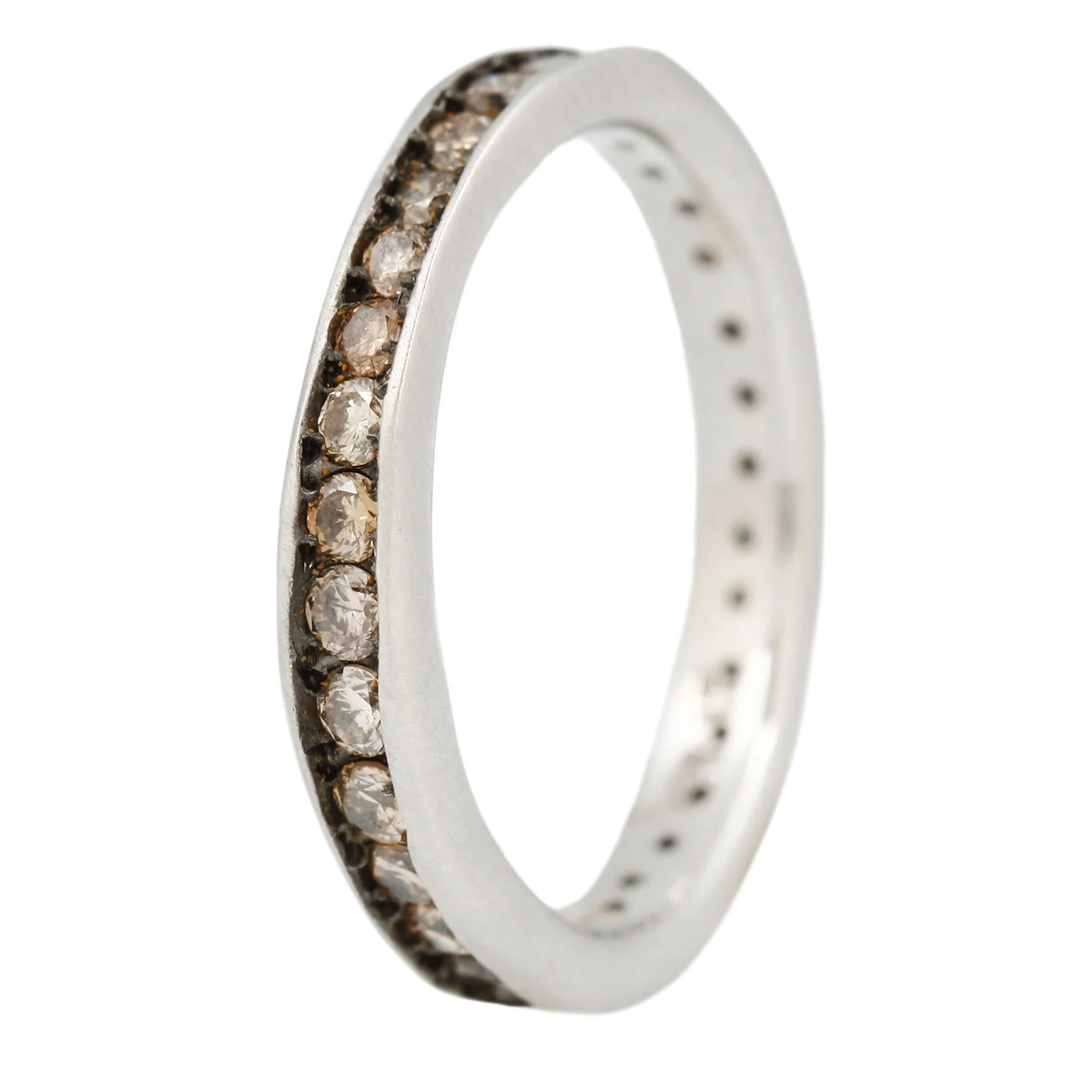 Platinum Absolute Brown Diamond Band - Image 3