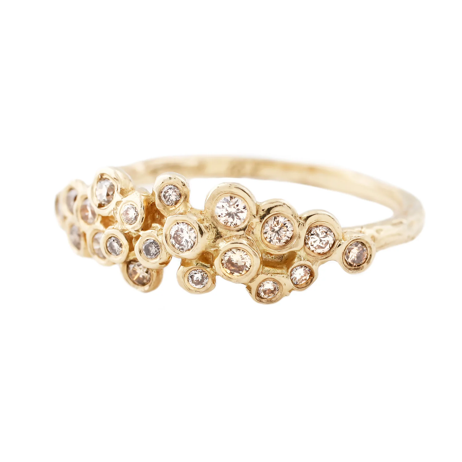 Brown Diamond Cluster Ring - Image 3
