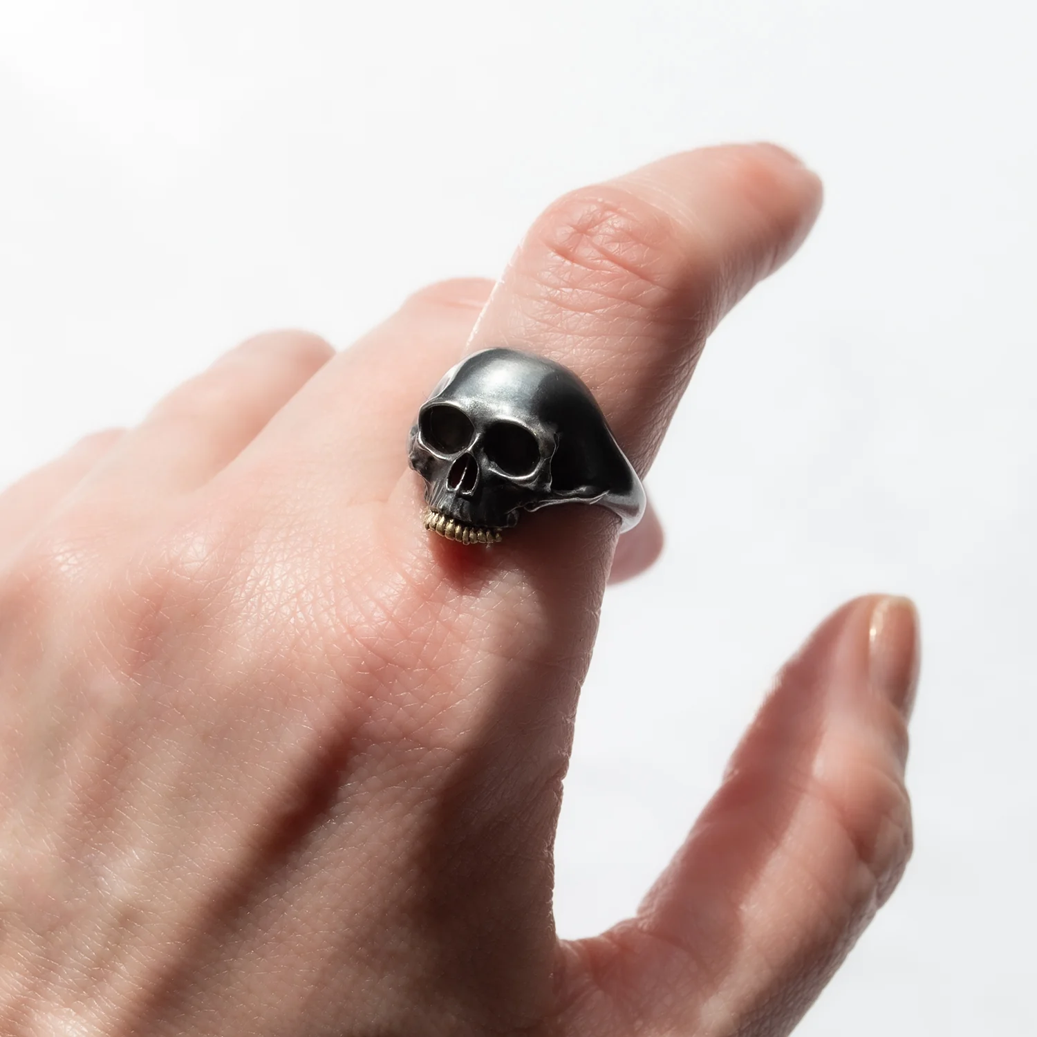 Small Black Skull Ring - Image 4