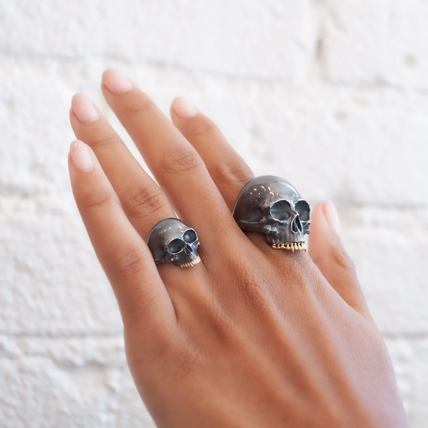 Small Black Skull Ring - Image 5