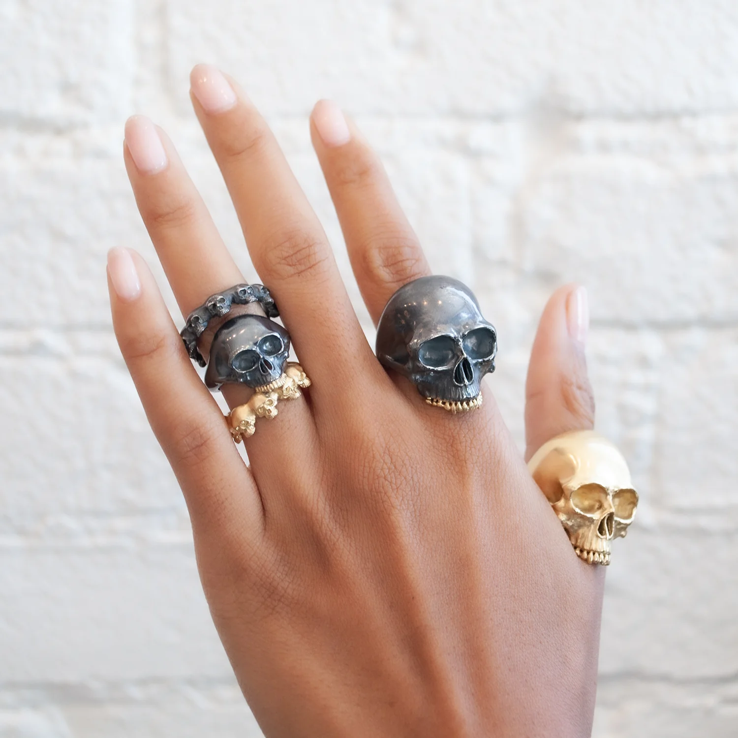 Small Black Skull Ring - Image 6