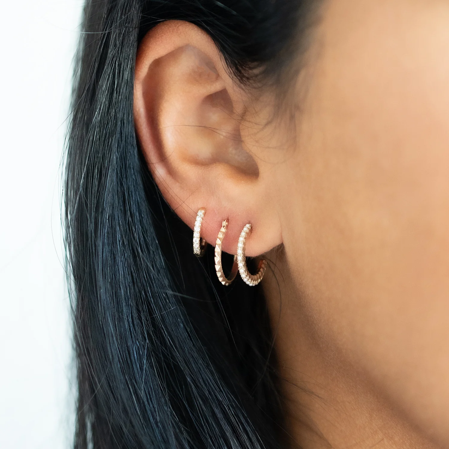 Small Pyramid Hoops - Image 4