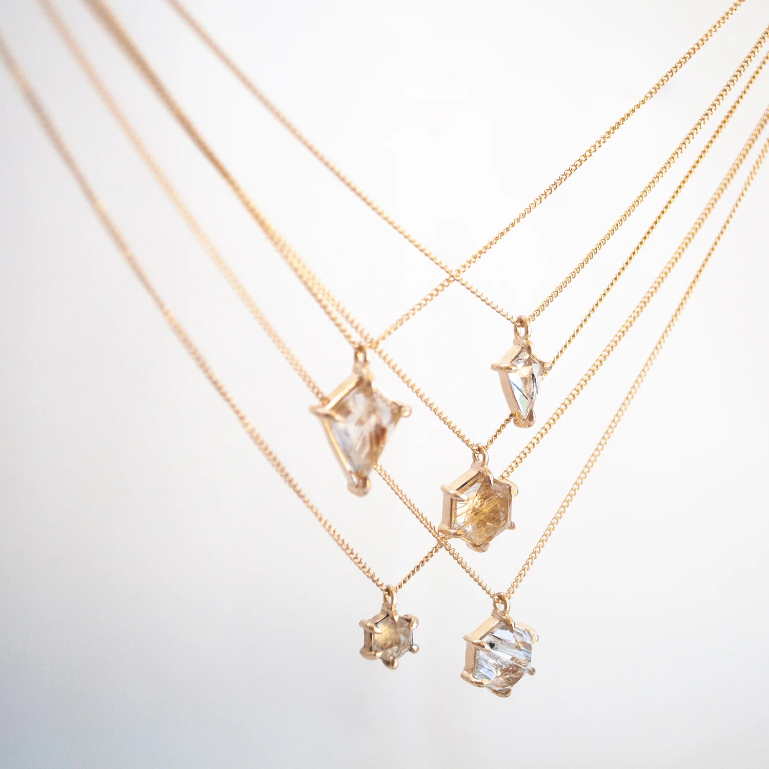 Small Quartz Kite Necklace - Image 4