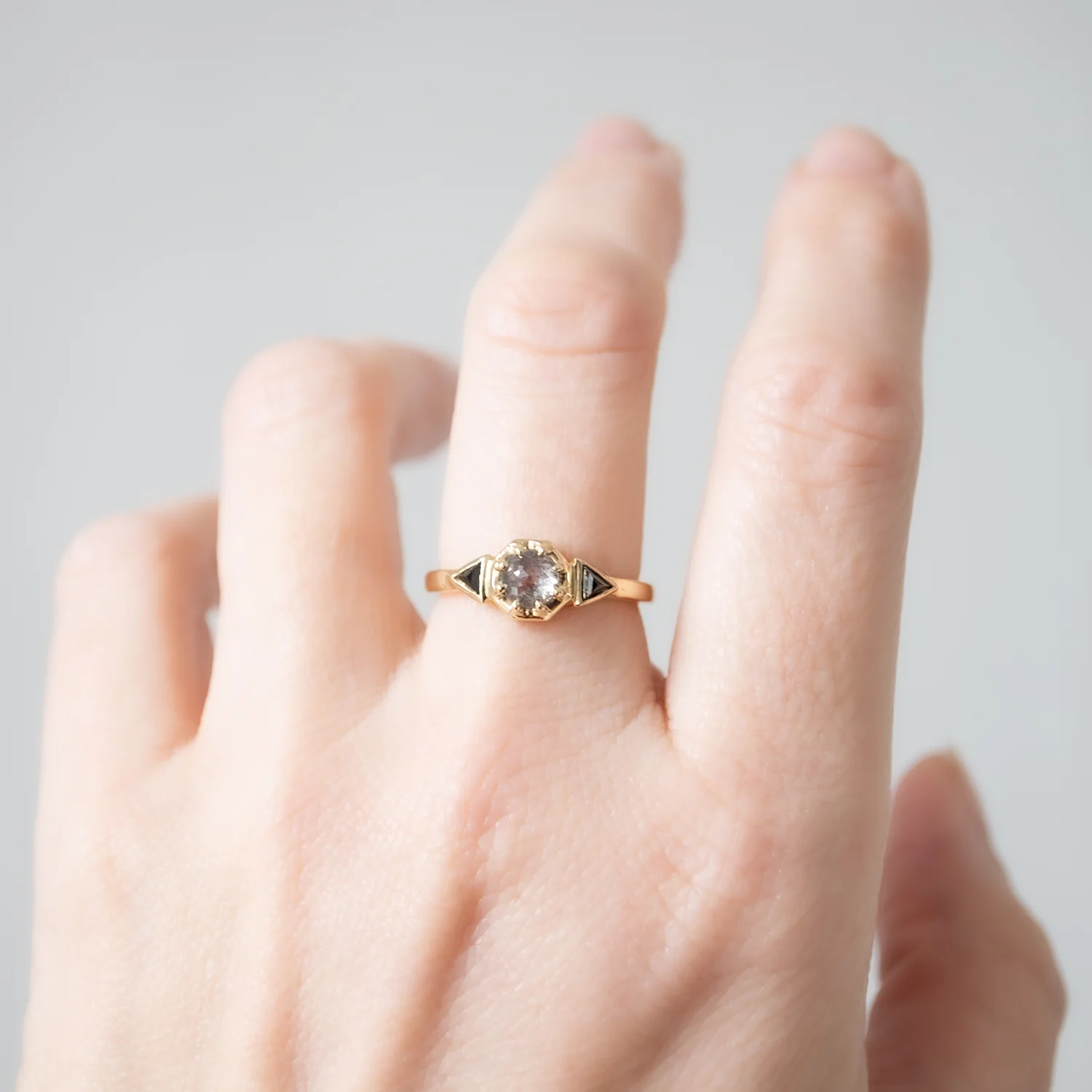 Small Speckled Cleopatra Ring - Image 2
