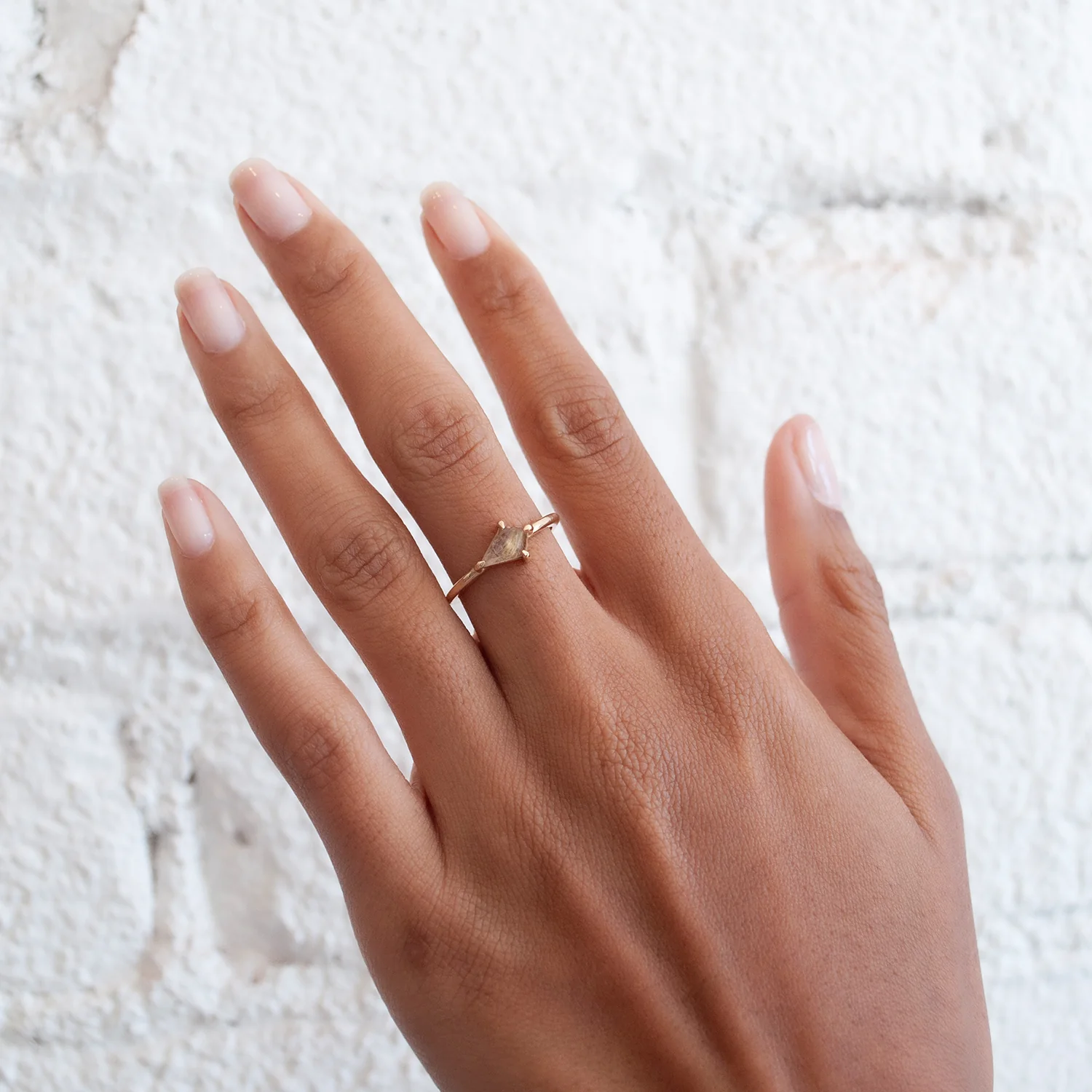 Small Yellow Quartz Kite Ring - Image 2