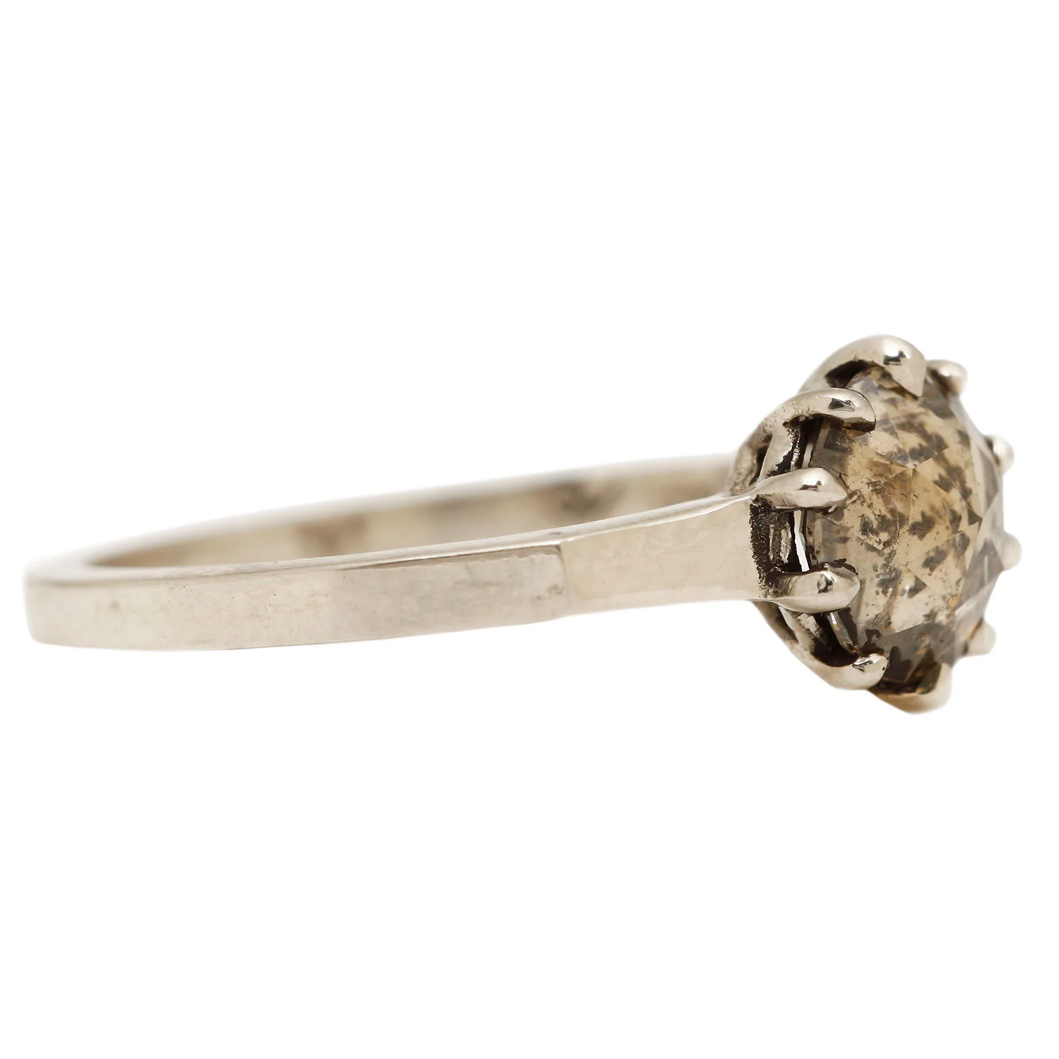 Smoke Diamond Solitaire Ring - Image 3