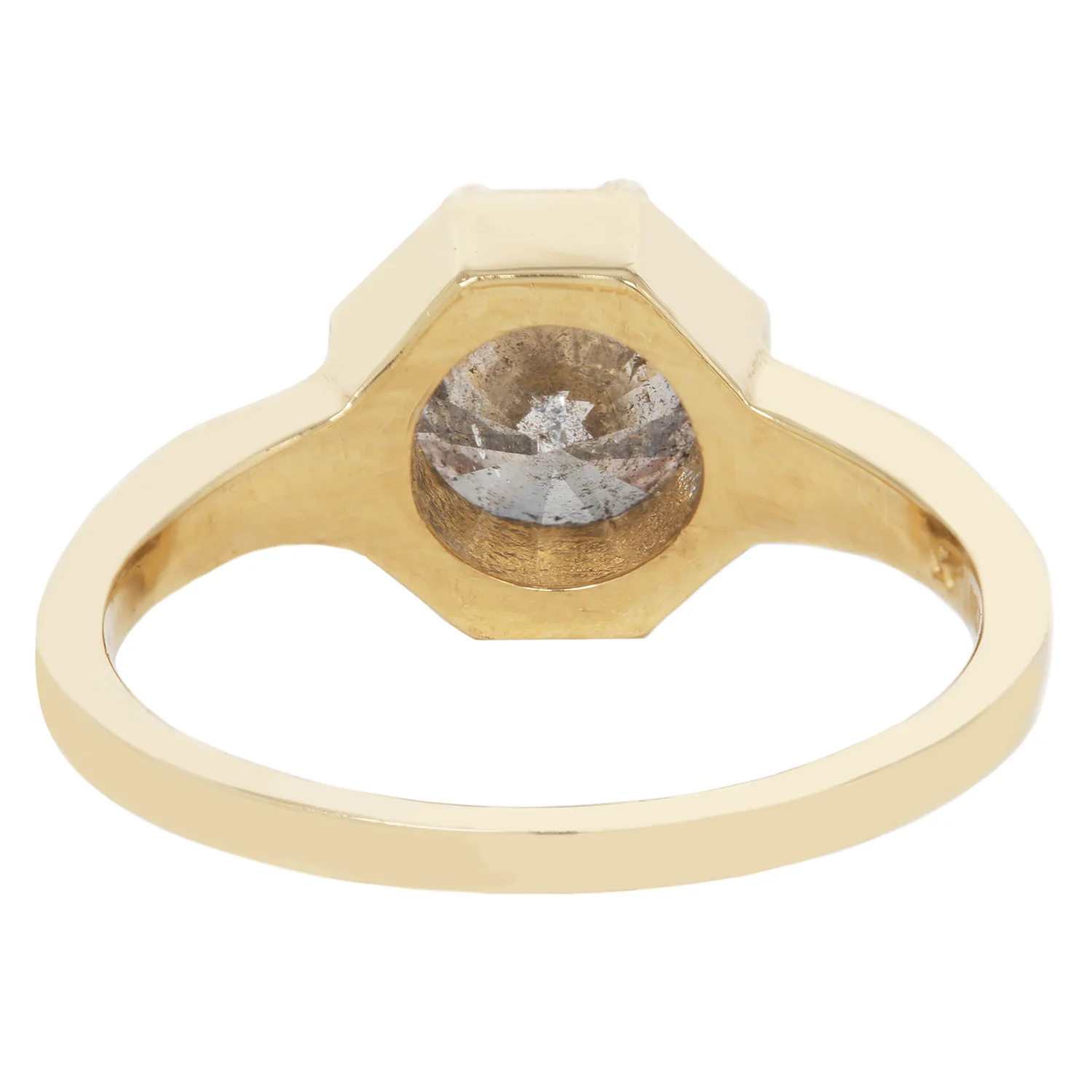 Smoky Diamond Octagon Ring - Image 4