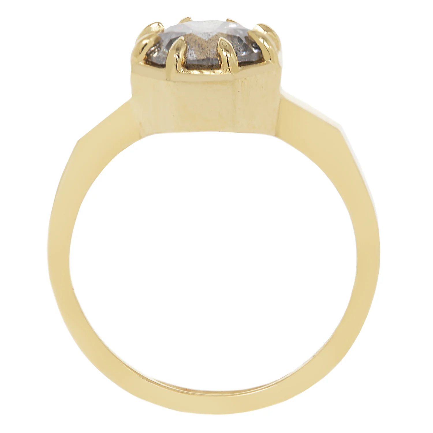 Smoky Diamond Octagon Ring - Image 5