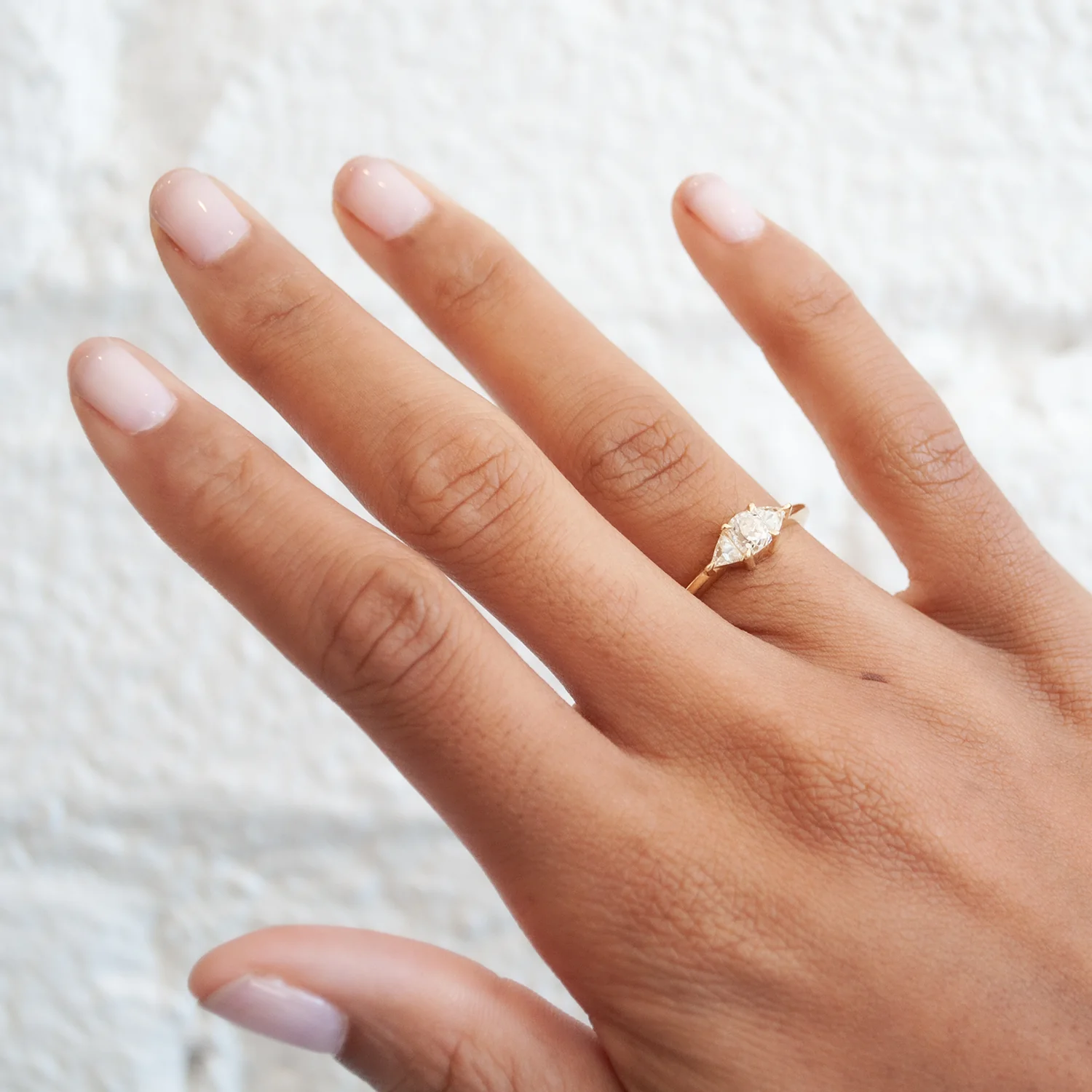 Snowdrop Three Stone Ring - Image 2