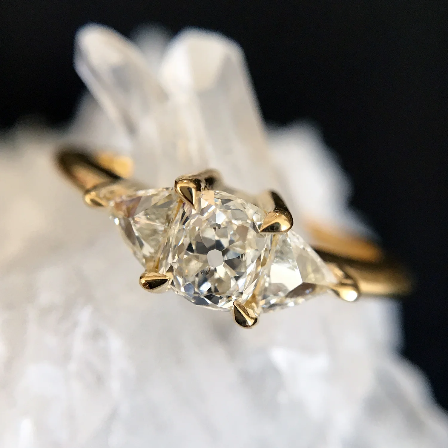 Snowdrop Three Stone Ring - Image 6